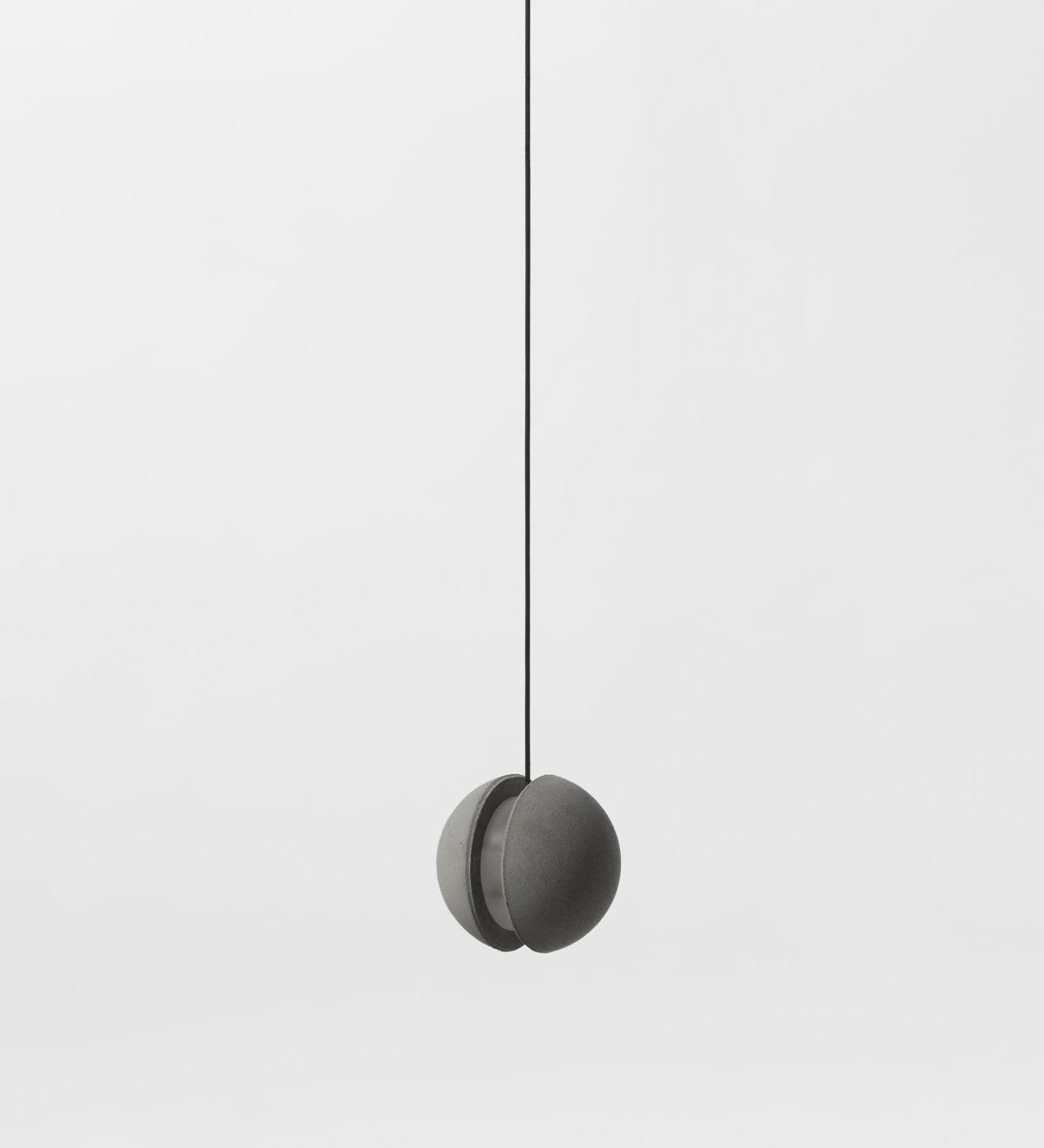 Solara Suspension Sphère en Béton Lune Minimaliste
