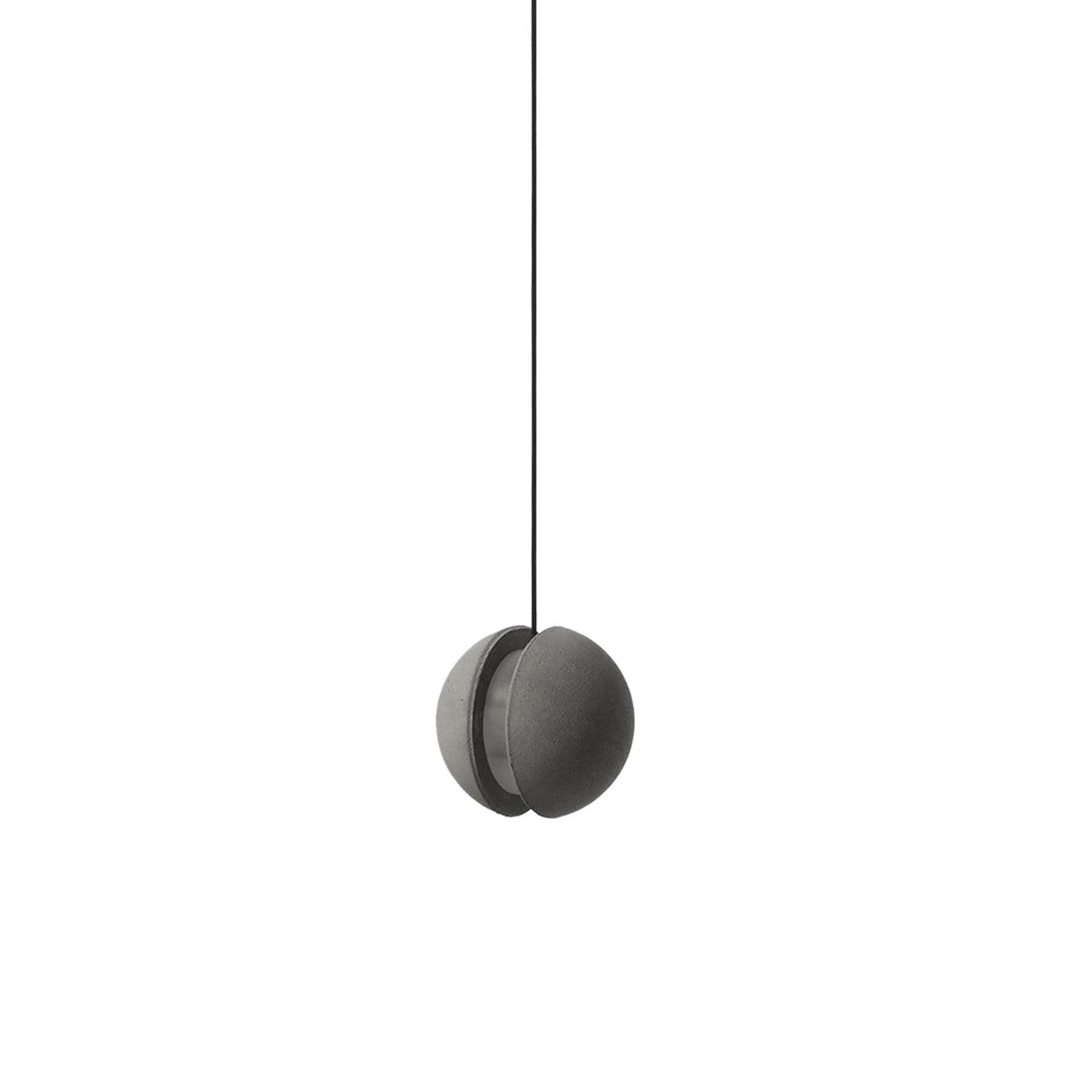 Solara Suspension Sphère en Béton Lune Minimaliste