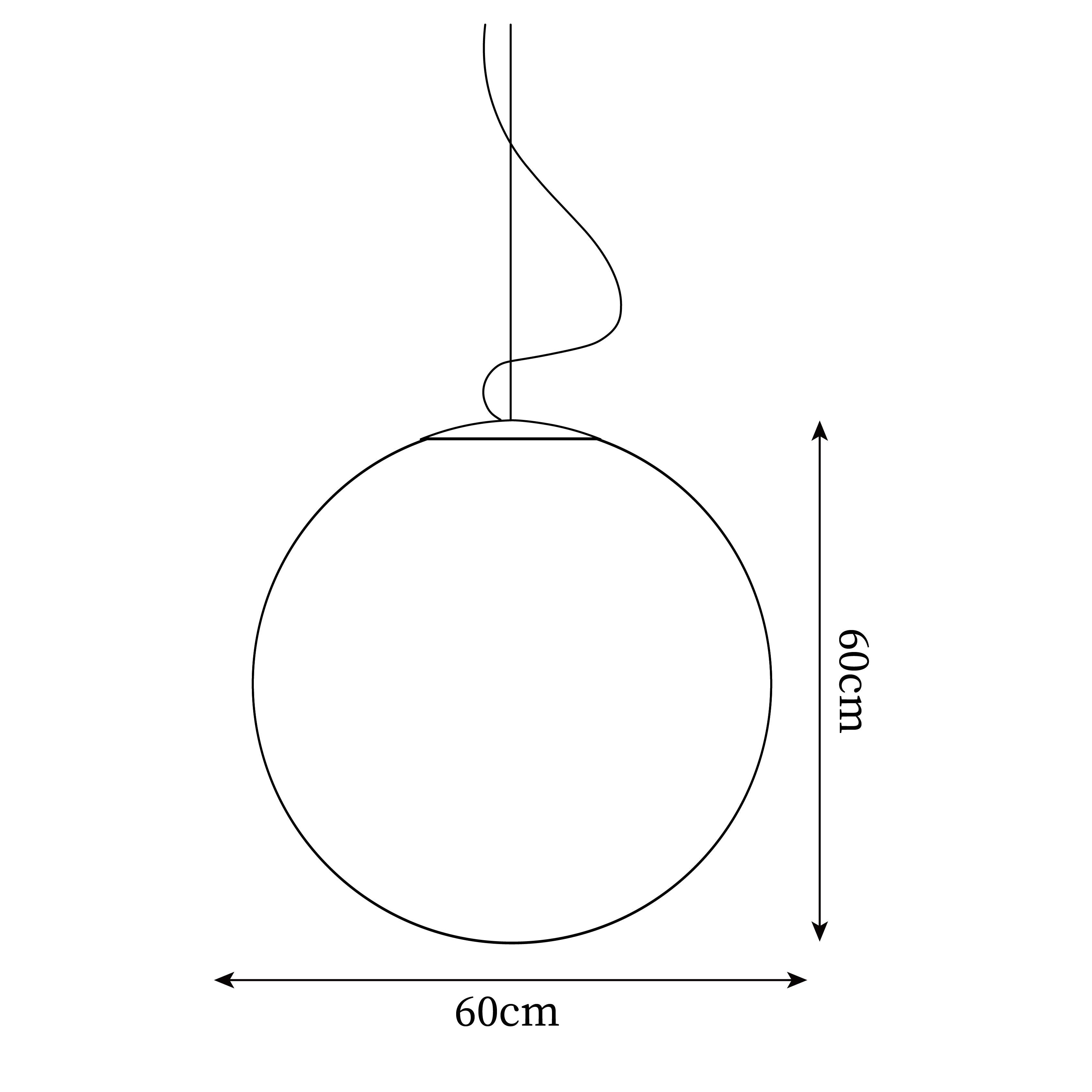 Lunara Suspension Lune Minimaliste