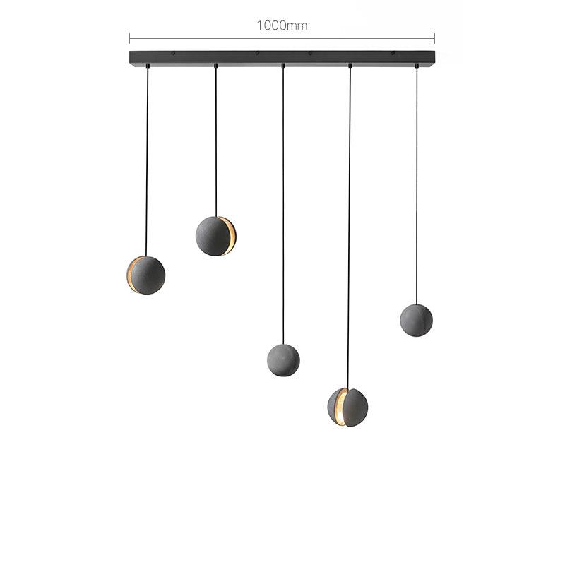 Solara Suspension Sphère en Béton Lune Minimaliste