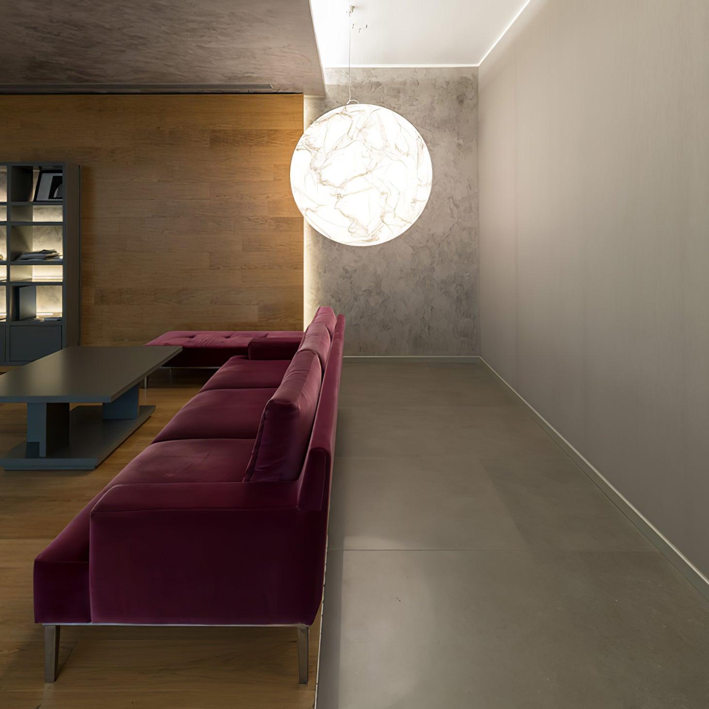 Globe Lampe Suspendue Minimaliste en Soie