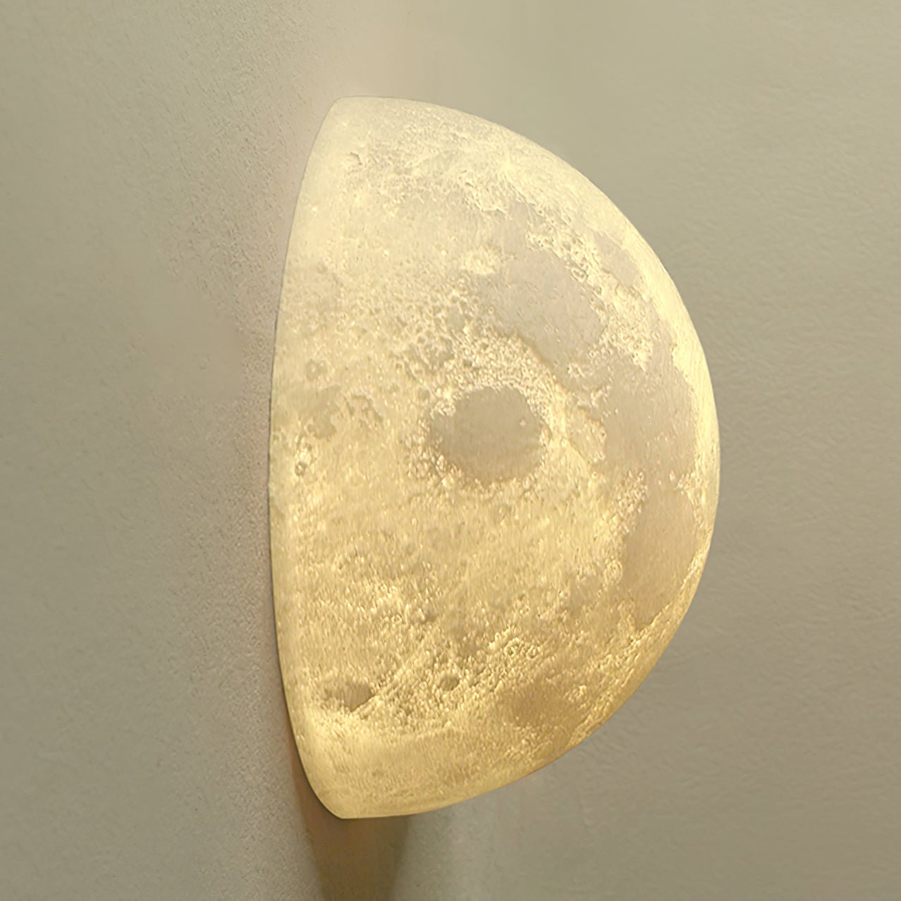 Olsolan Applique Murale 3D en Plastique Art Nordique Lune