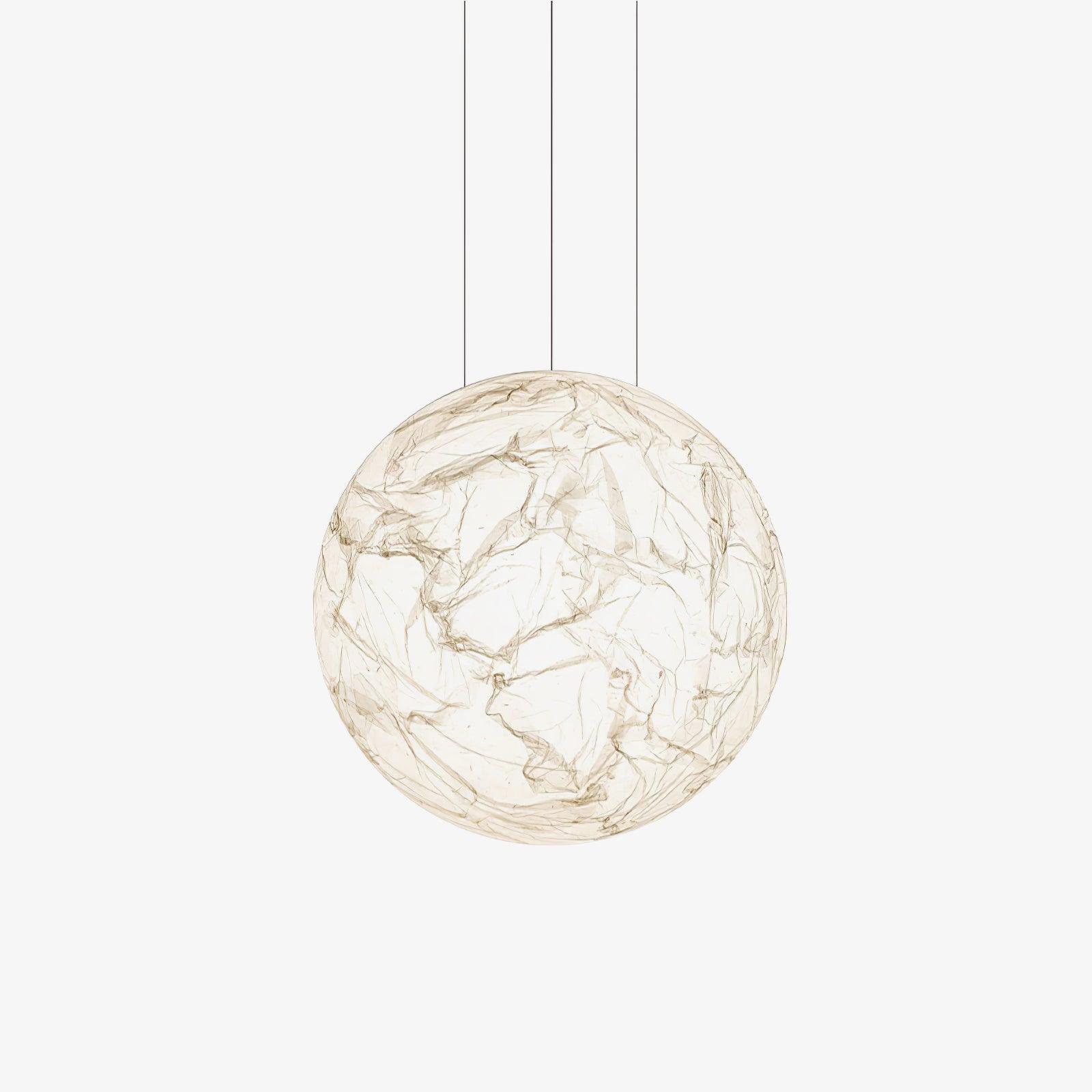 Globe Lampe Suspendue Minimaliste en Soie