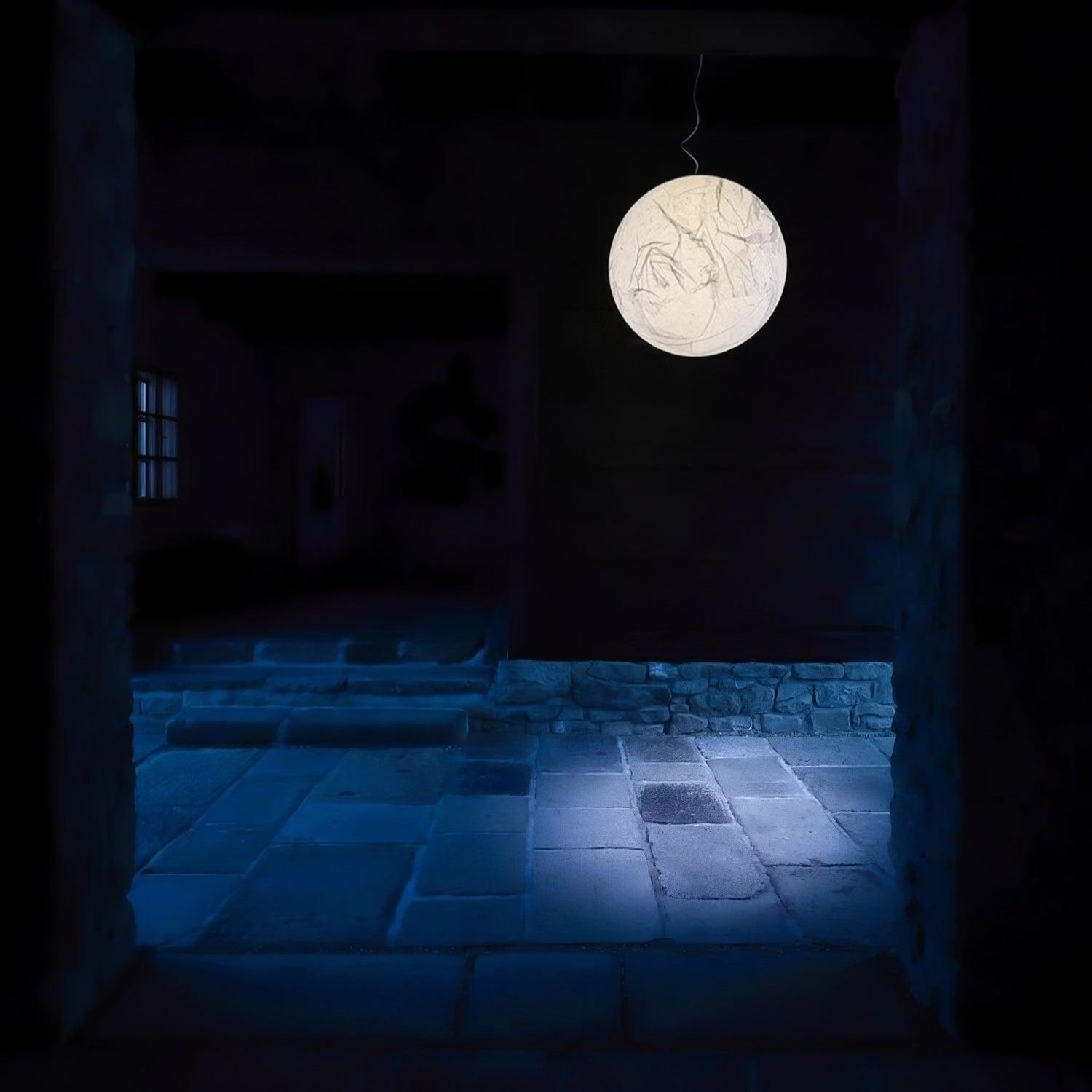 Globe Lampe Suspendue Minimaliste en Soie