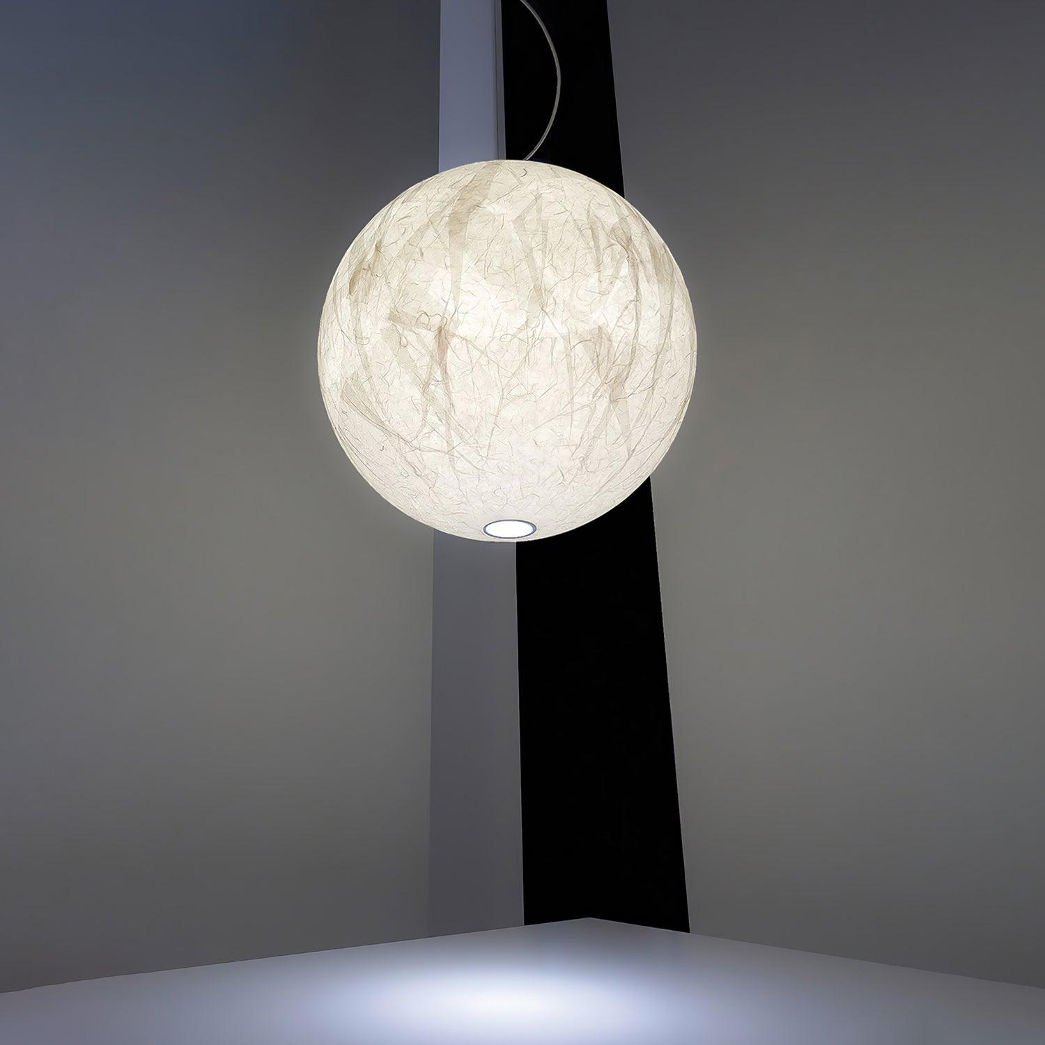 Globe Lampe Suspendue Minimaliste en Soie