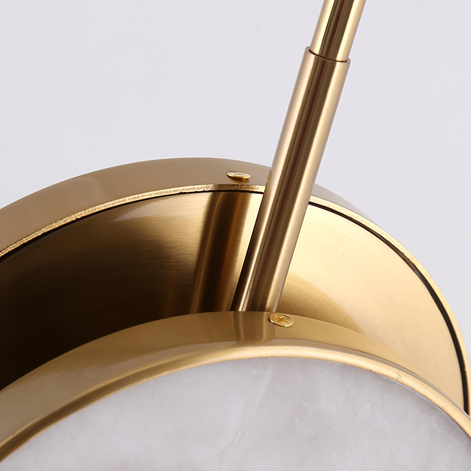 Synoryra Lampe Suspendue Double Disque en Albâtre