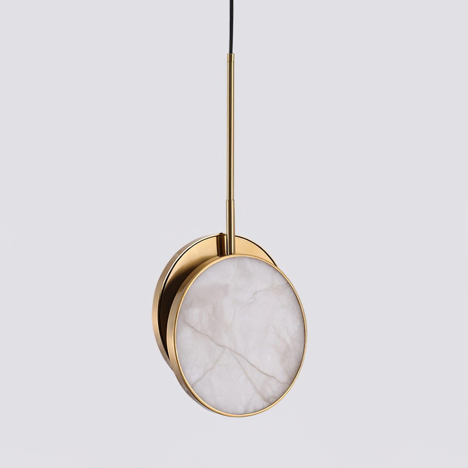 Synoryra Lampe Suspendue Double Disque en Albâtre