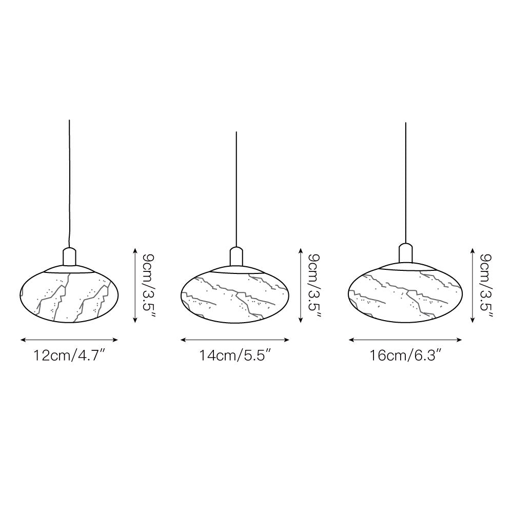 Cuthean Lampe Suspendue En Laiton Et Albâtre Minimaliste Moderne