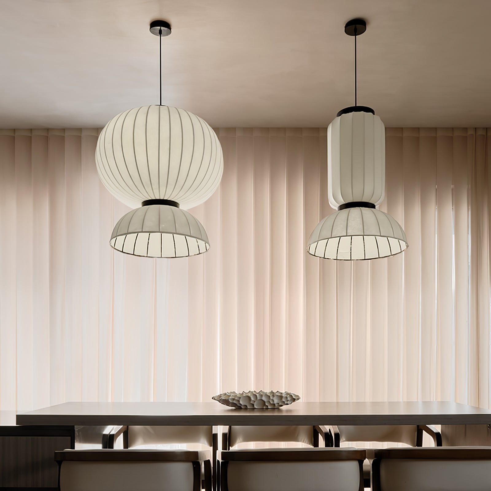 Eurzorion Soie Lanterne Suspension Lumière