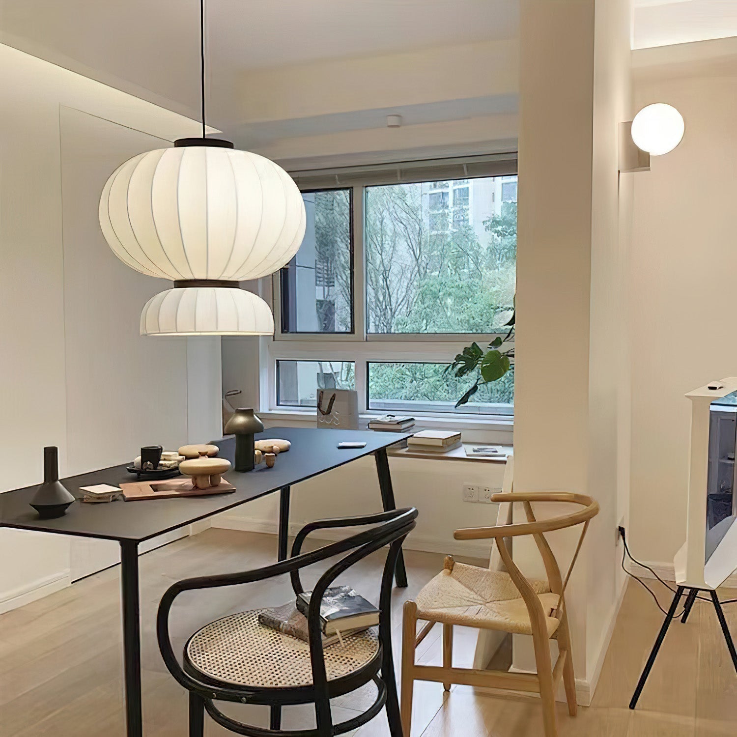 Eurzorion Soie Lanterne Suspension Lumière