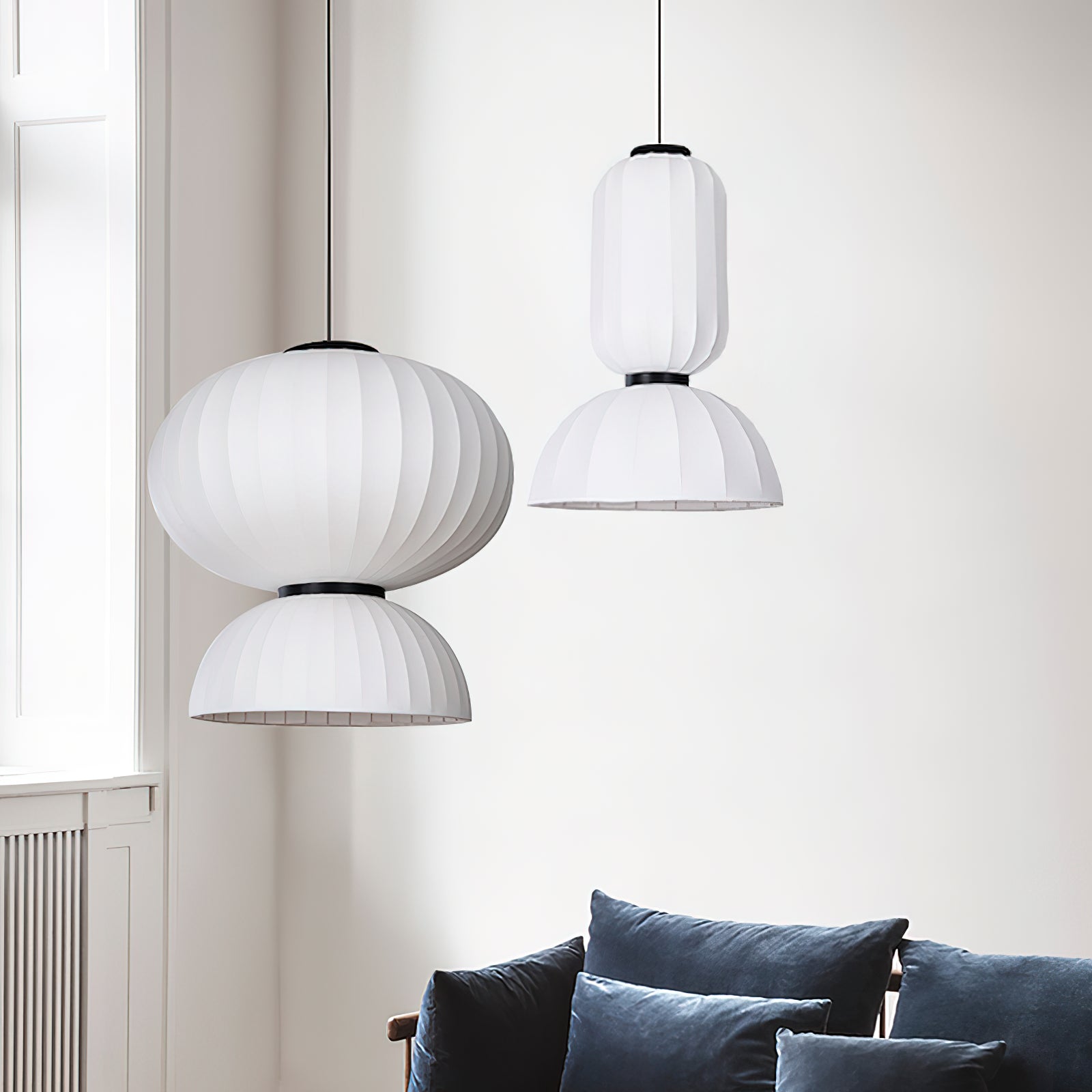 Eurzorion Soie Lanterne Suspension Lumière