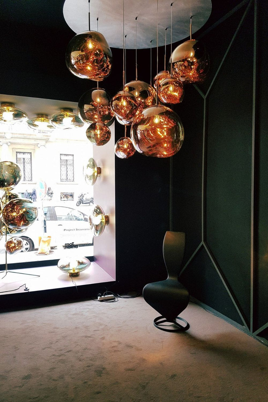 Lustra Suspension Luminaire Moderne Lava Acrylique