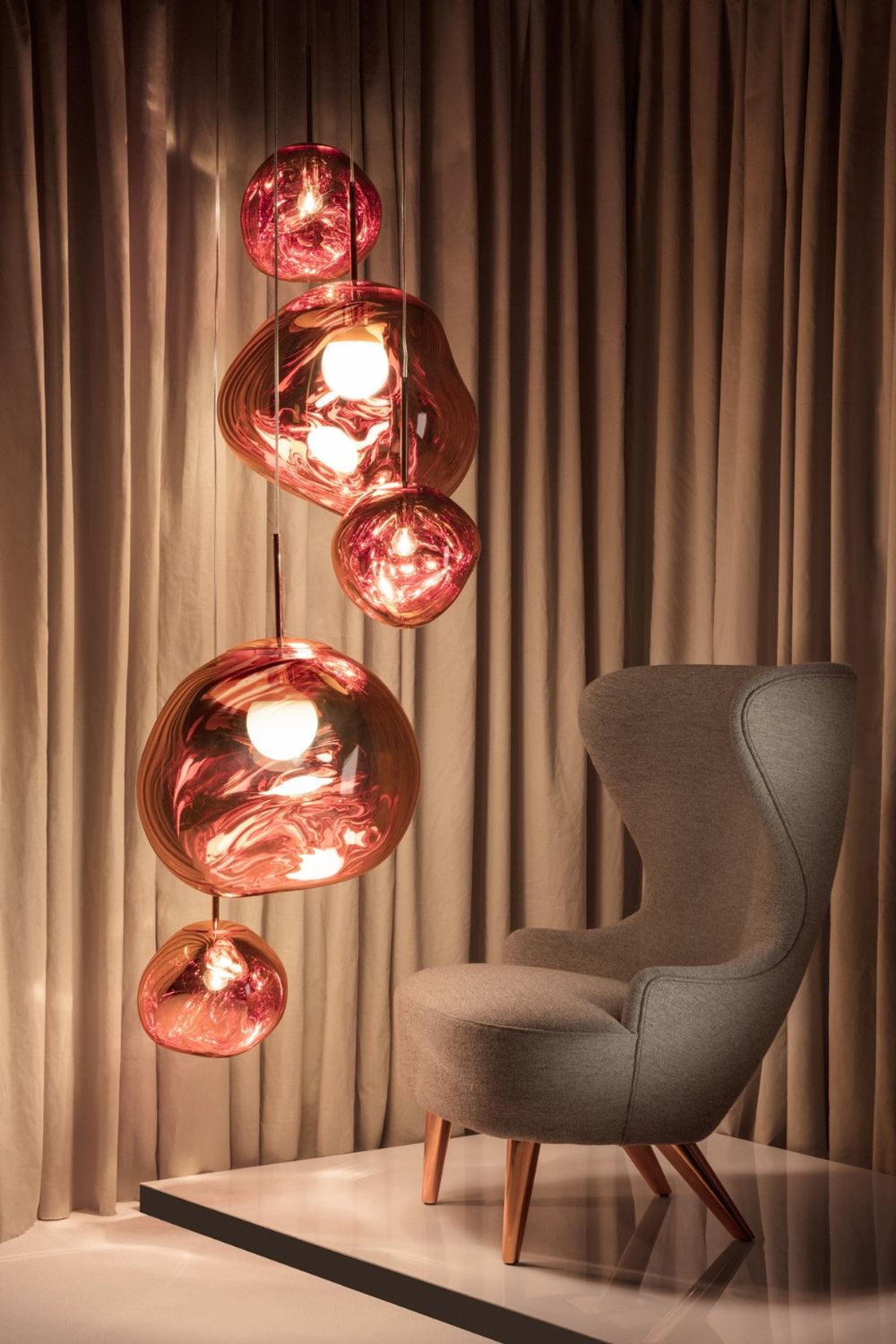 Lustra Suspension Luminaire Moderne Lava Acrylique