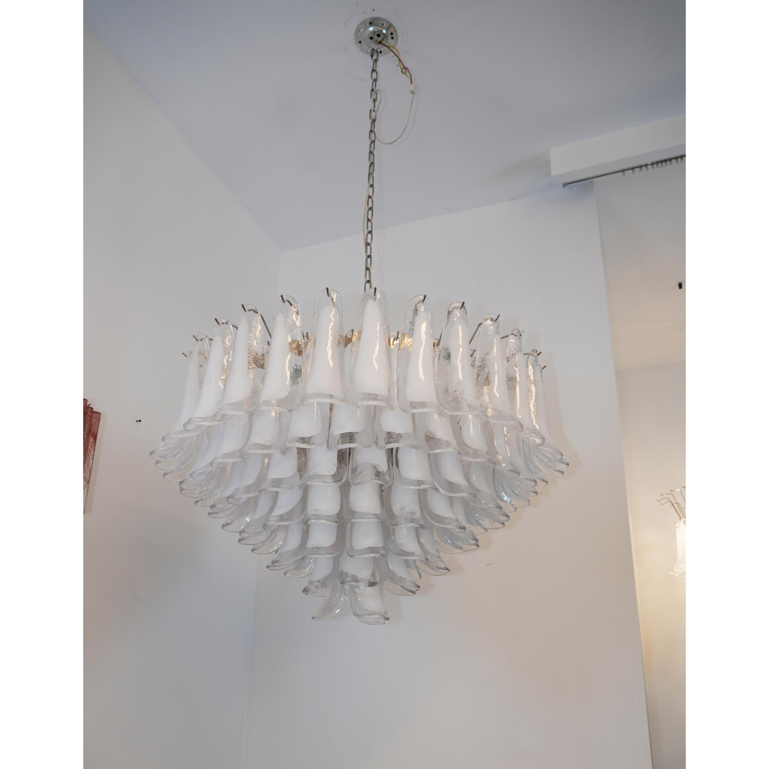 Orshaan Lustre Postmoderne de Luxe en Métal et Verre