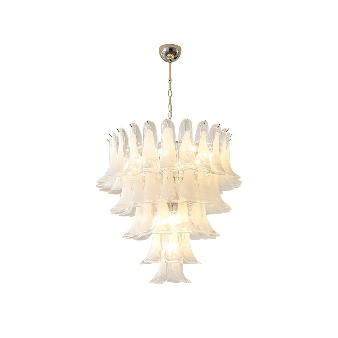 Orshaan Lustre Postmoderne de Luxe en Métal et Verre