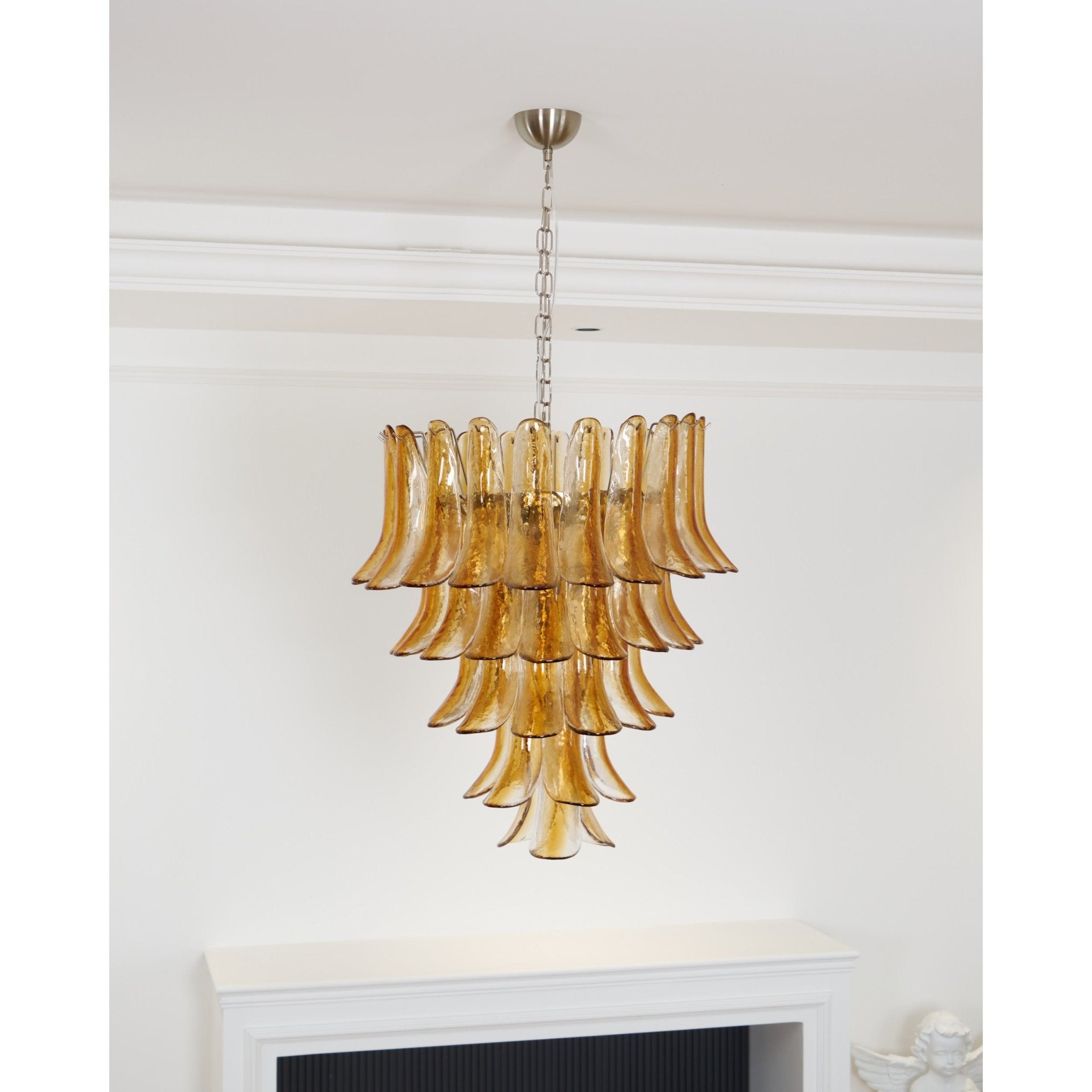 Aurora Lustre en Verre Ambre