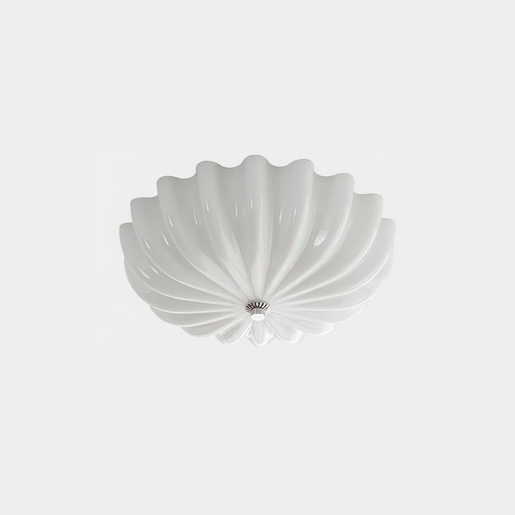 Aurora Ceiling Lamp Murano Blown Glass Shell Inspired