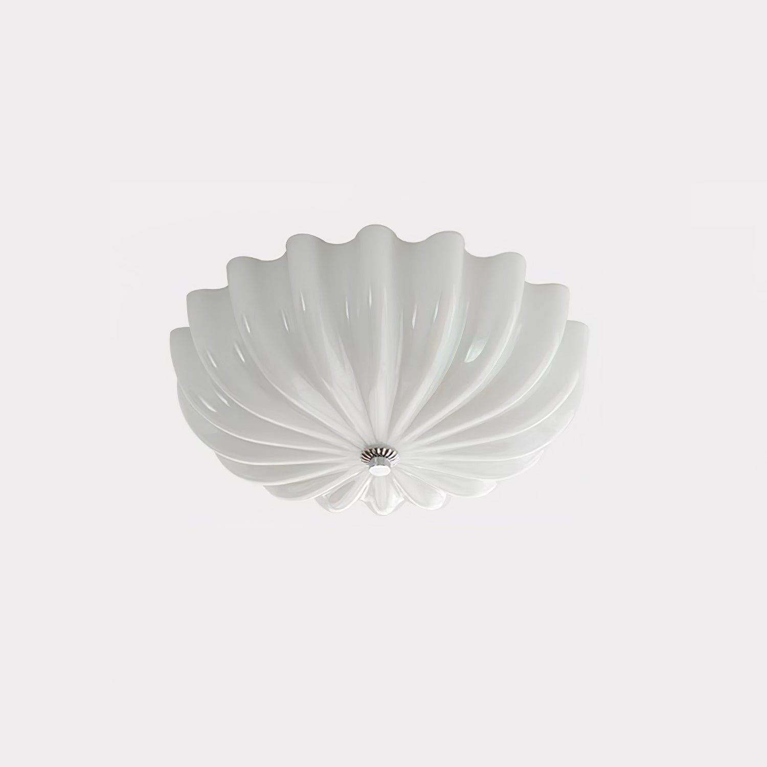 Aurora Ceiling Lamp Murano Blown Glass Shell Inspired