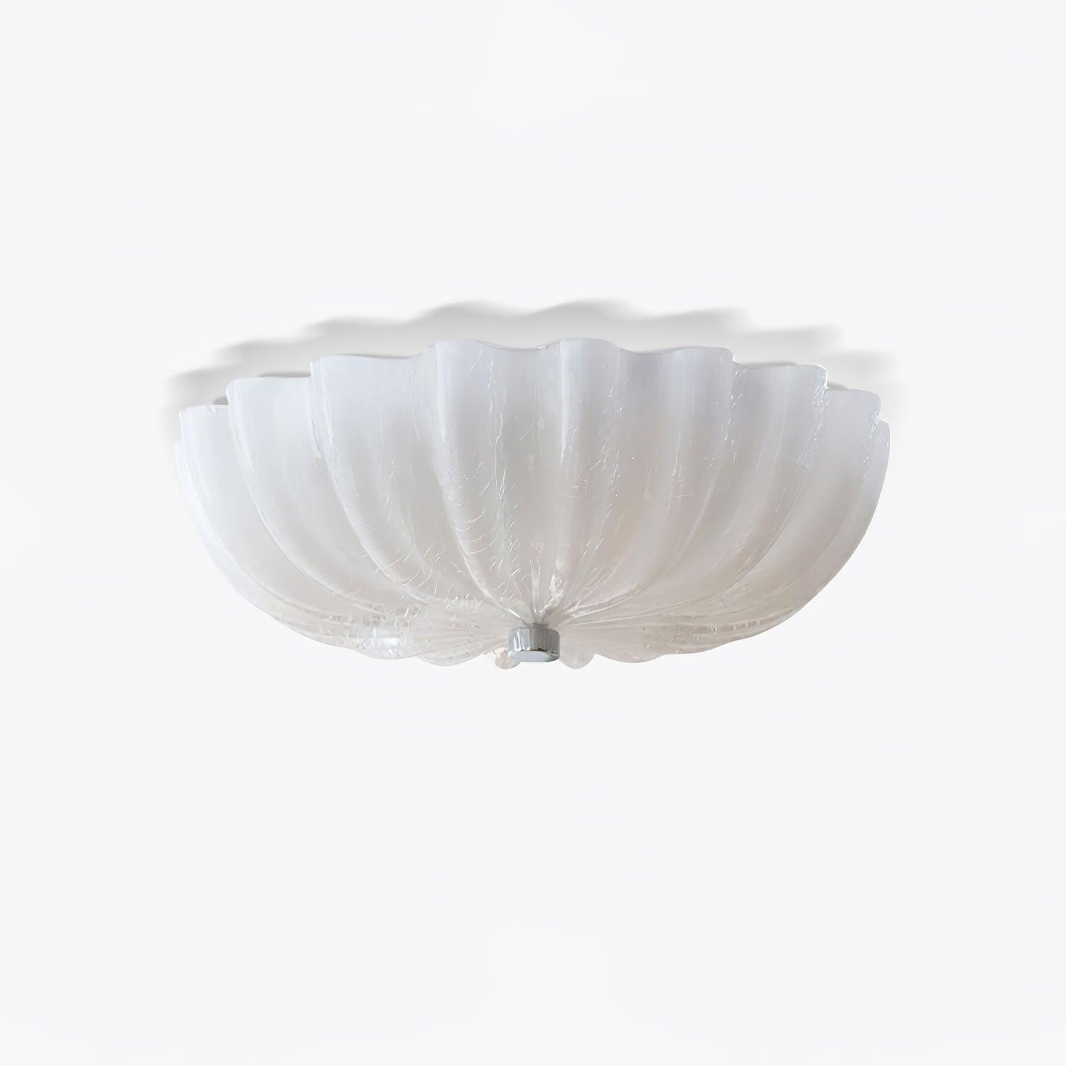 Aurora Ceiling Lamp Murano Blown Glass Shell Inspired