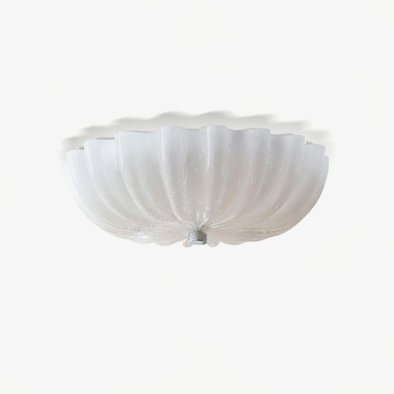 Aurora Ceiling Lamp Murano Blown Glass Shell Inspired
