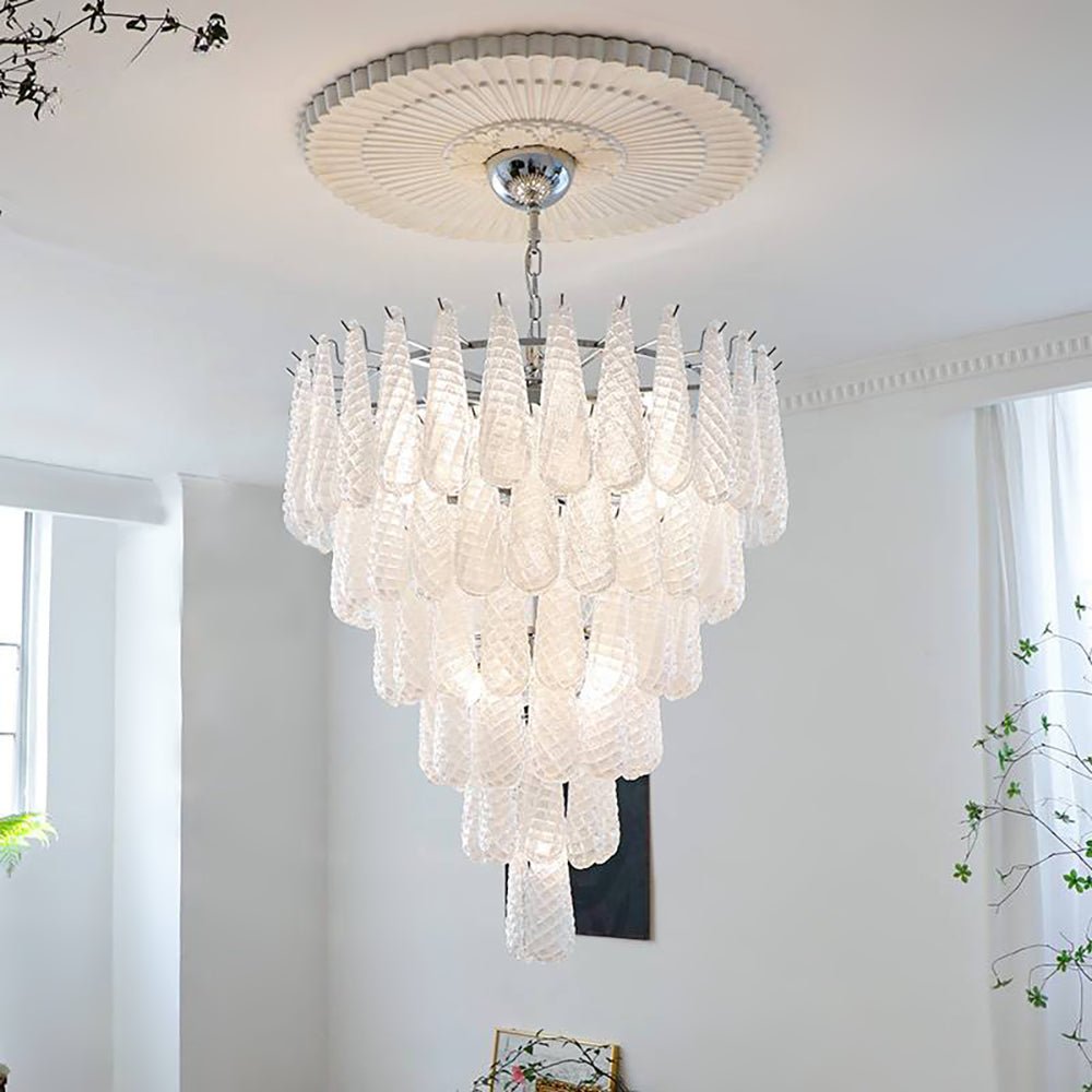 Aurora Lustre Pigne en Verre de Murano Texturé Luxe