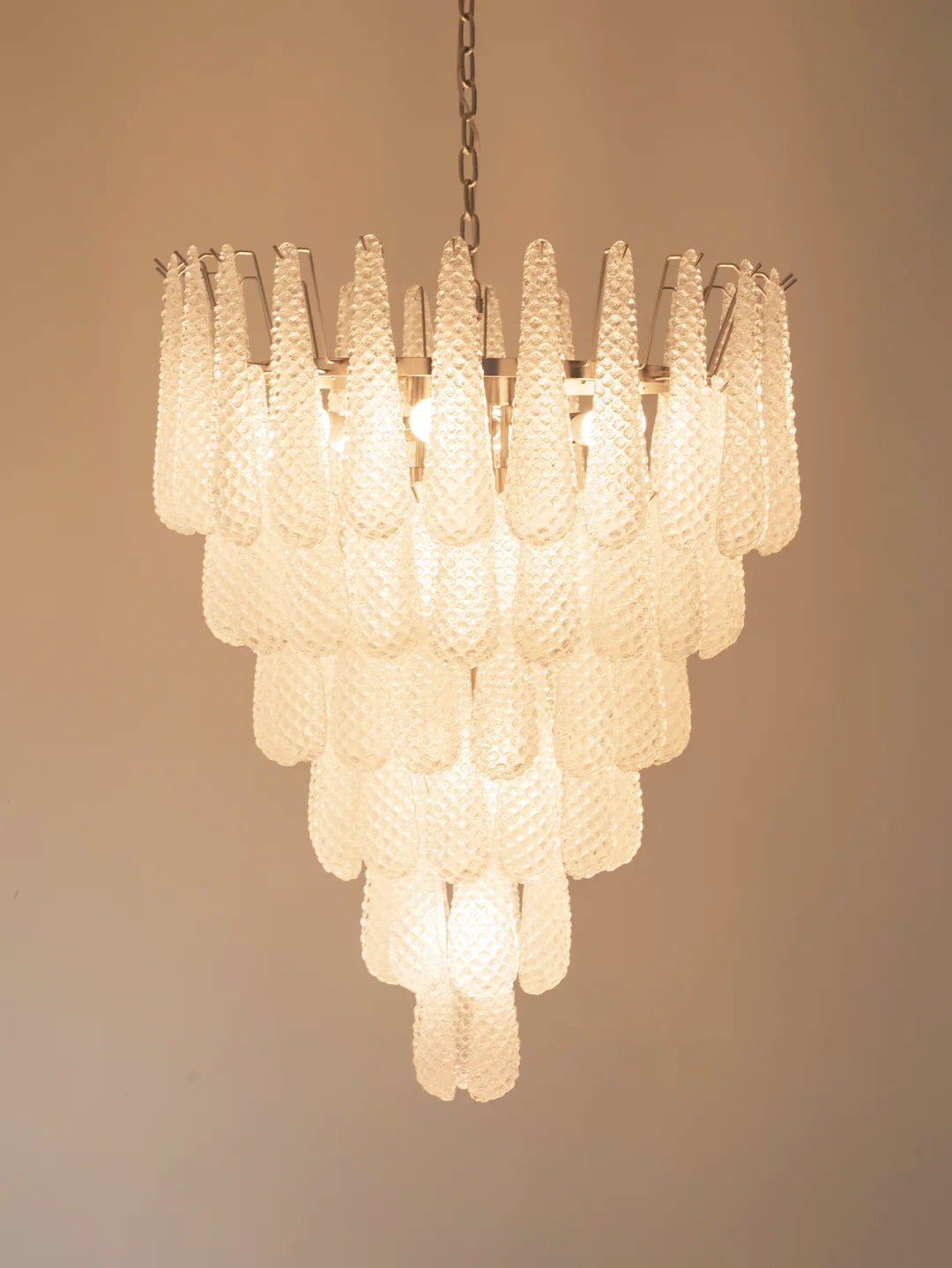 Aurora Lustre Pigne en Verre de Murano Texturé Luxe