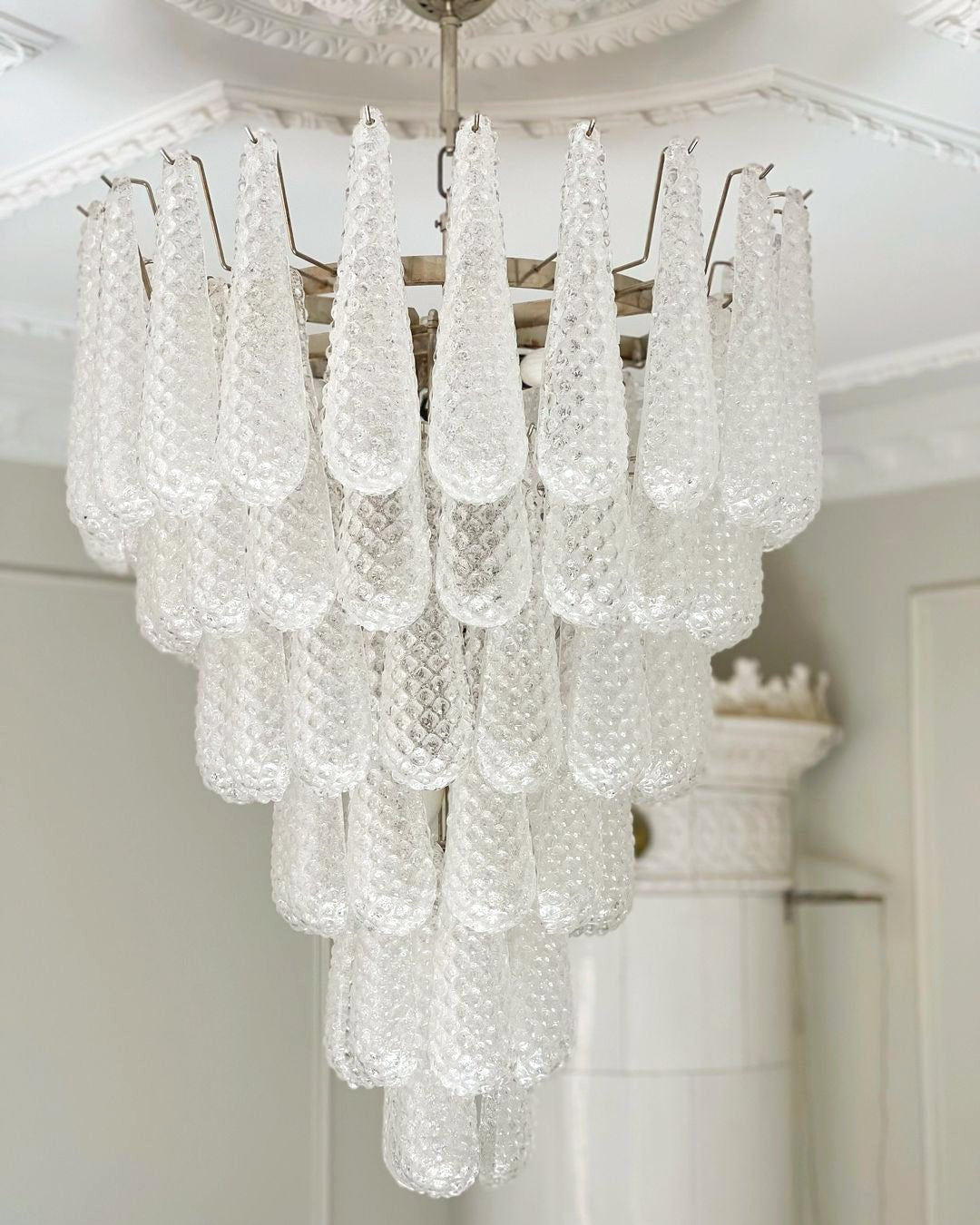Aurora Lustre Pigne en Verre de Murano Texturé Luxe