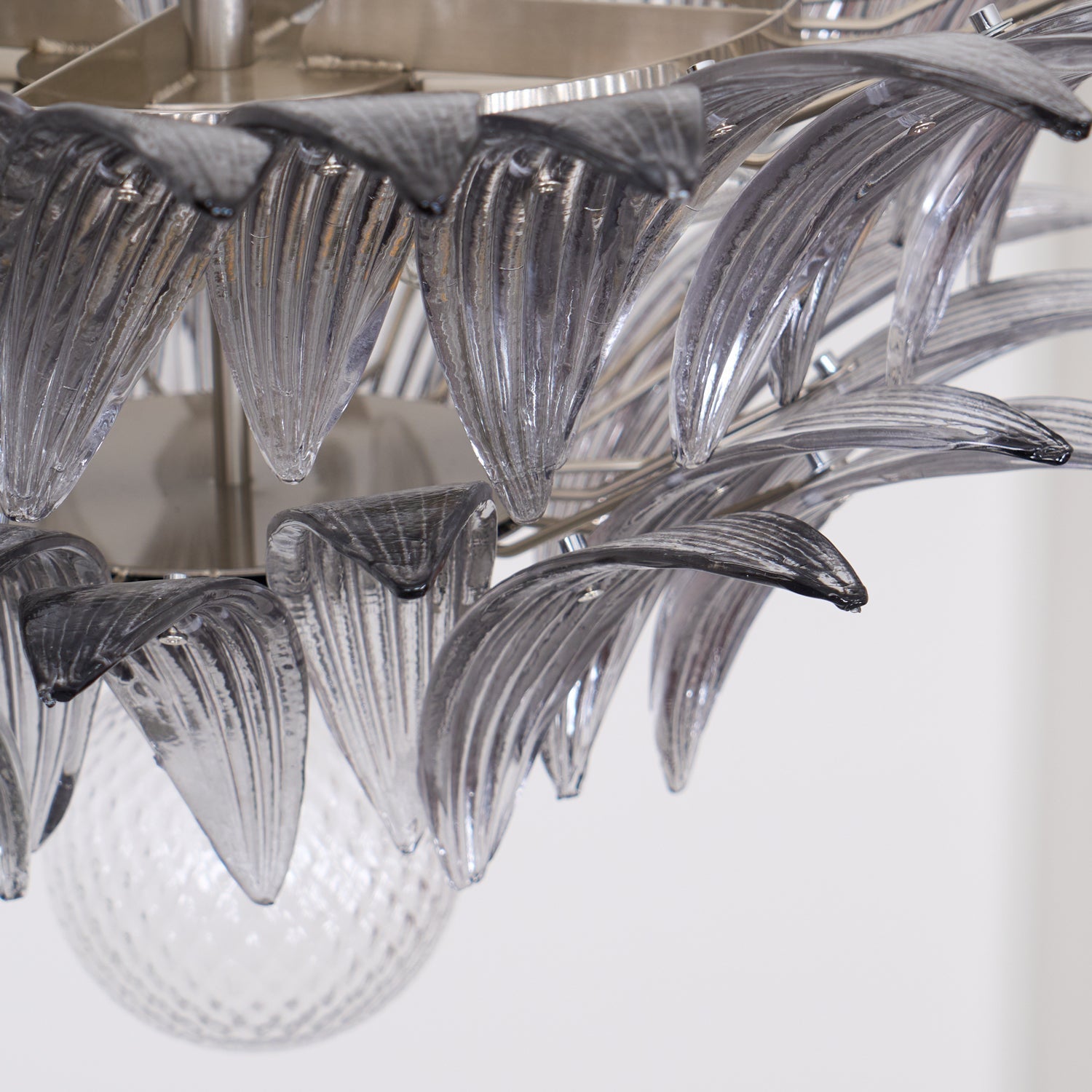Aurora Le Lustre en Verre de Murano Clair