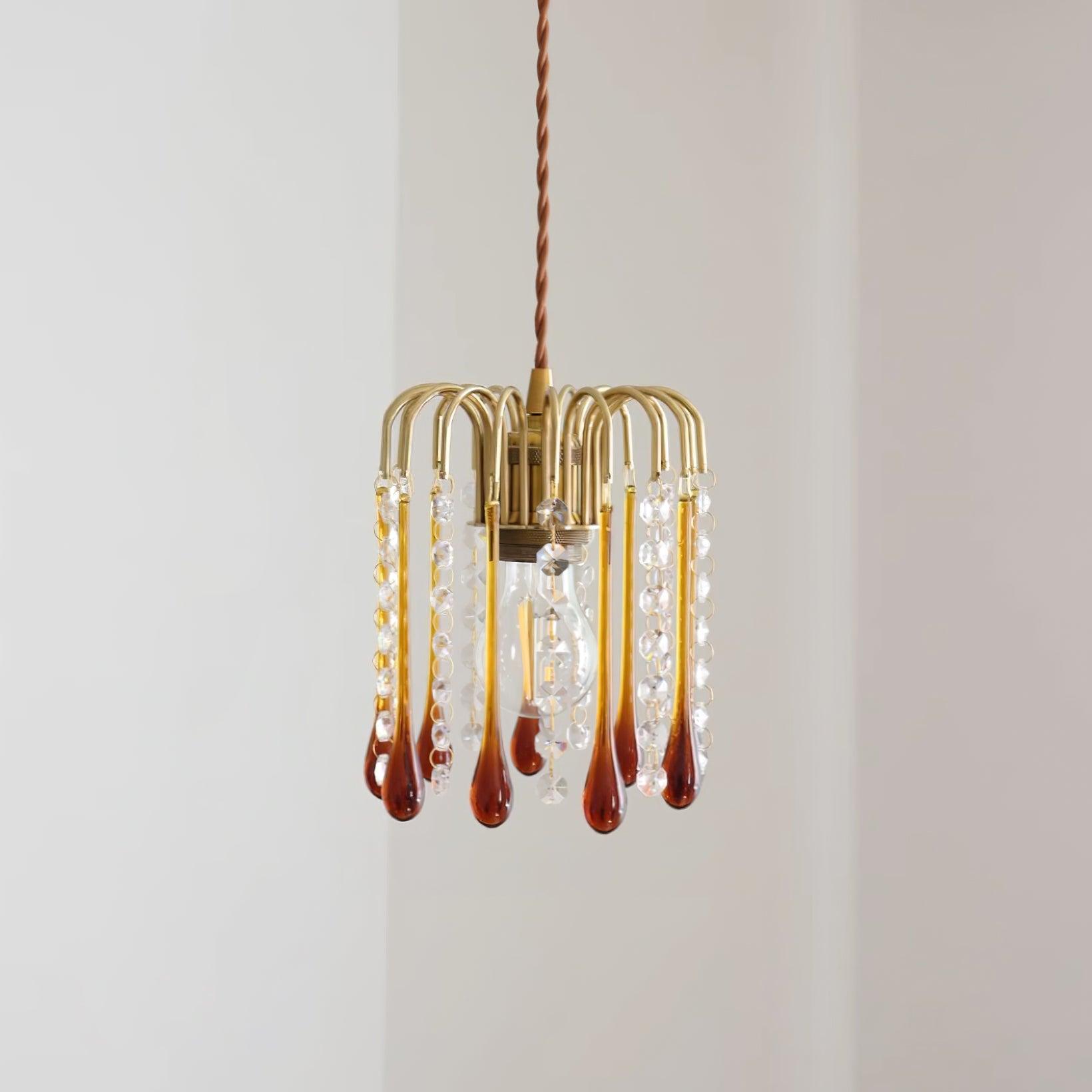 Murano Suspension en Cristal à Niveaux Cascade
