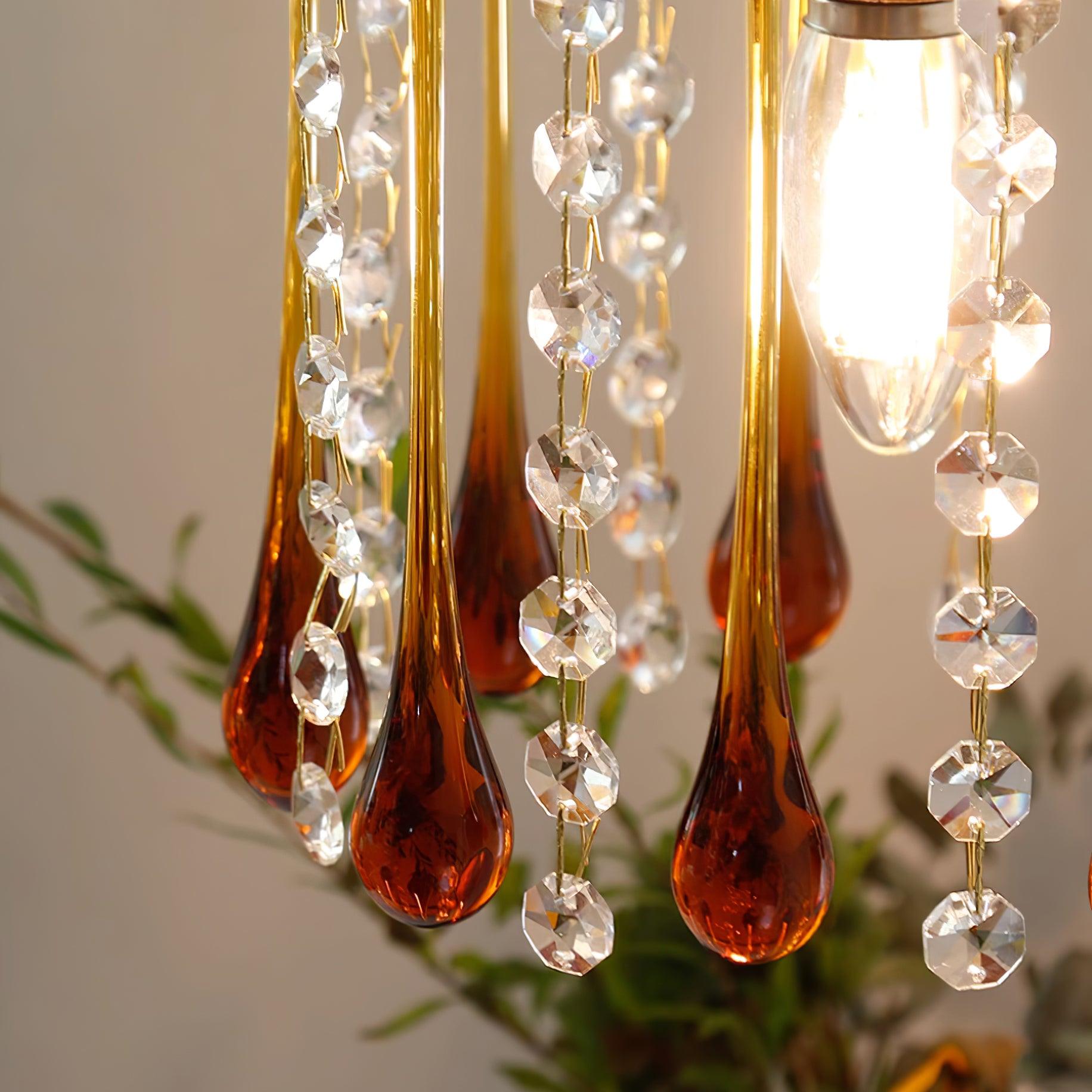 Murano Suspension en Cristal à Niveaux Cascade