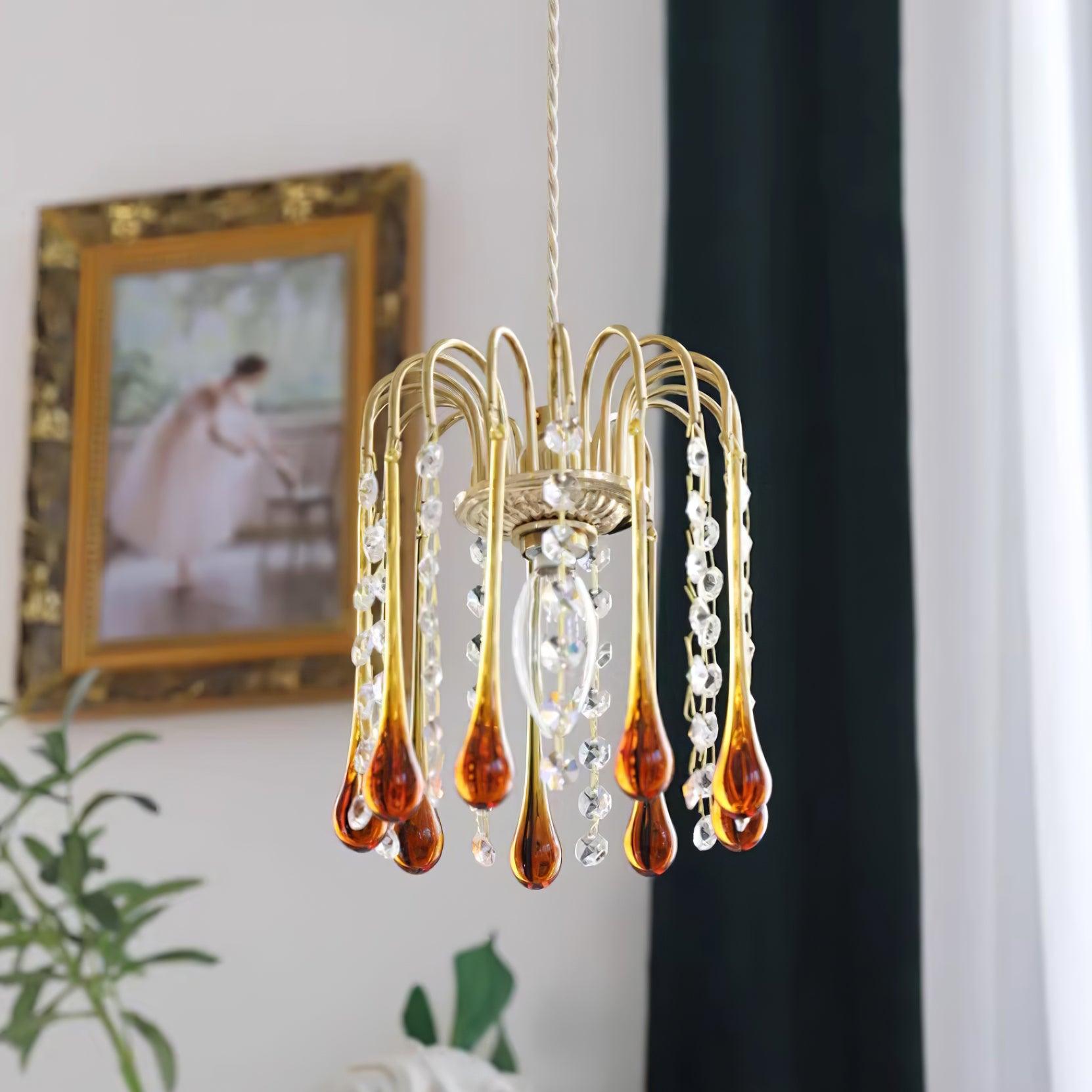 Murano Suspension en Cristal à Niveaux Cascade
