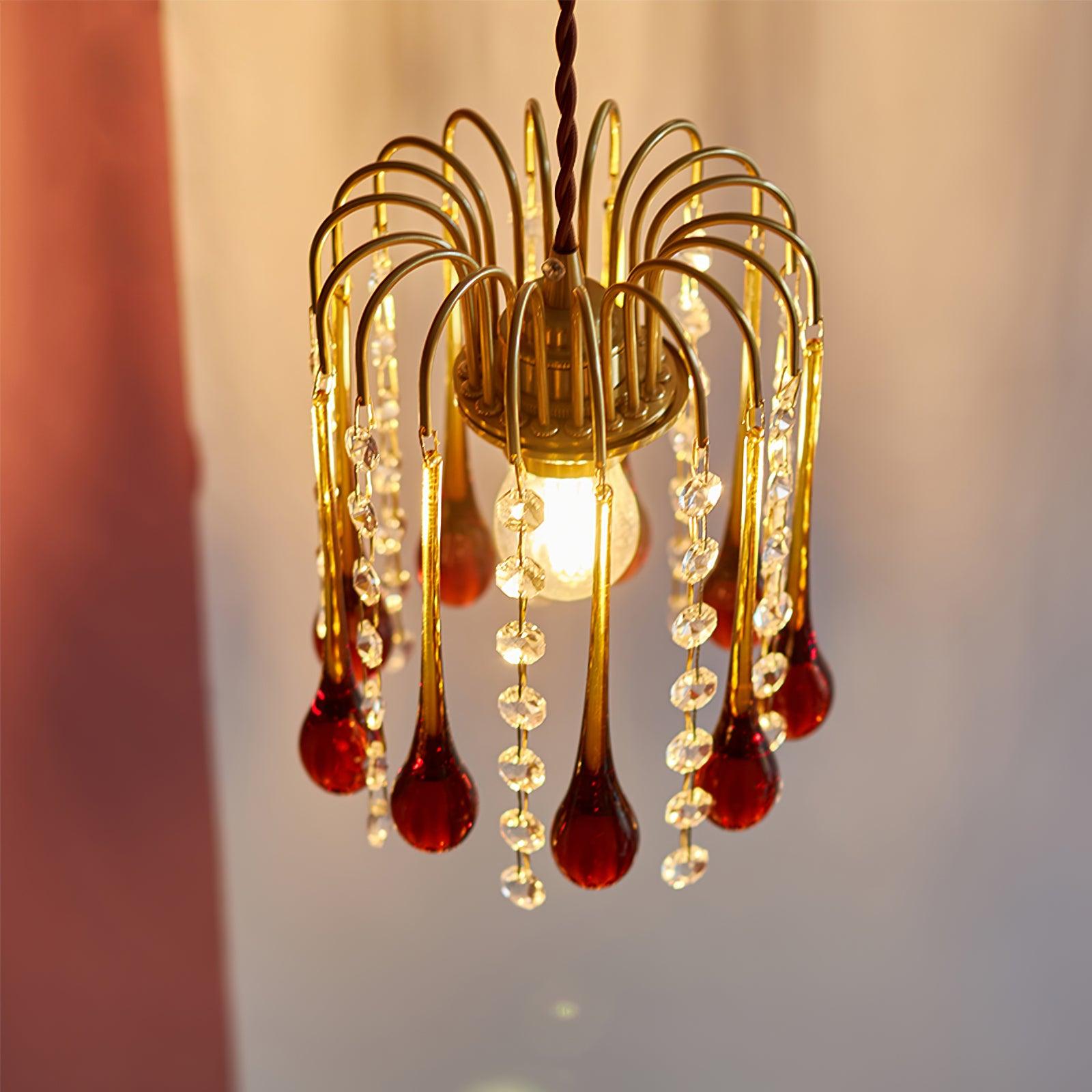 Murano Suspension en Cristal à Niveaux Cascade