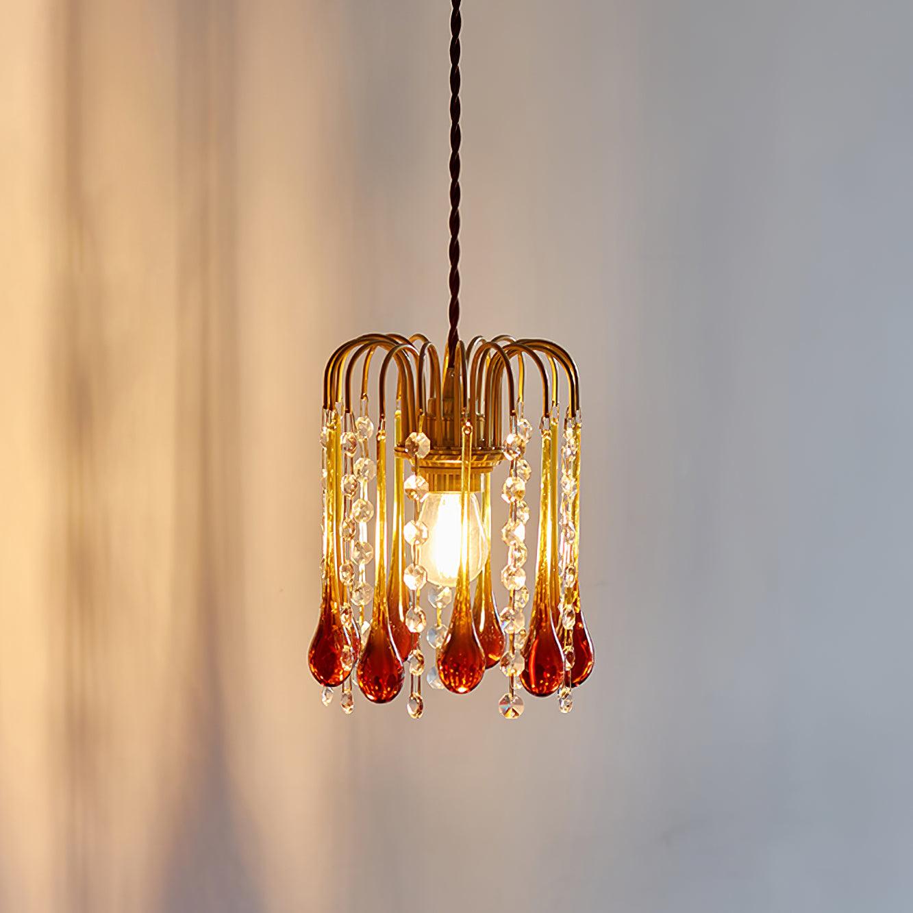 Murano Suspension en Cristal à Niveaux Cascade