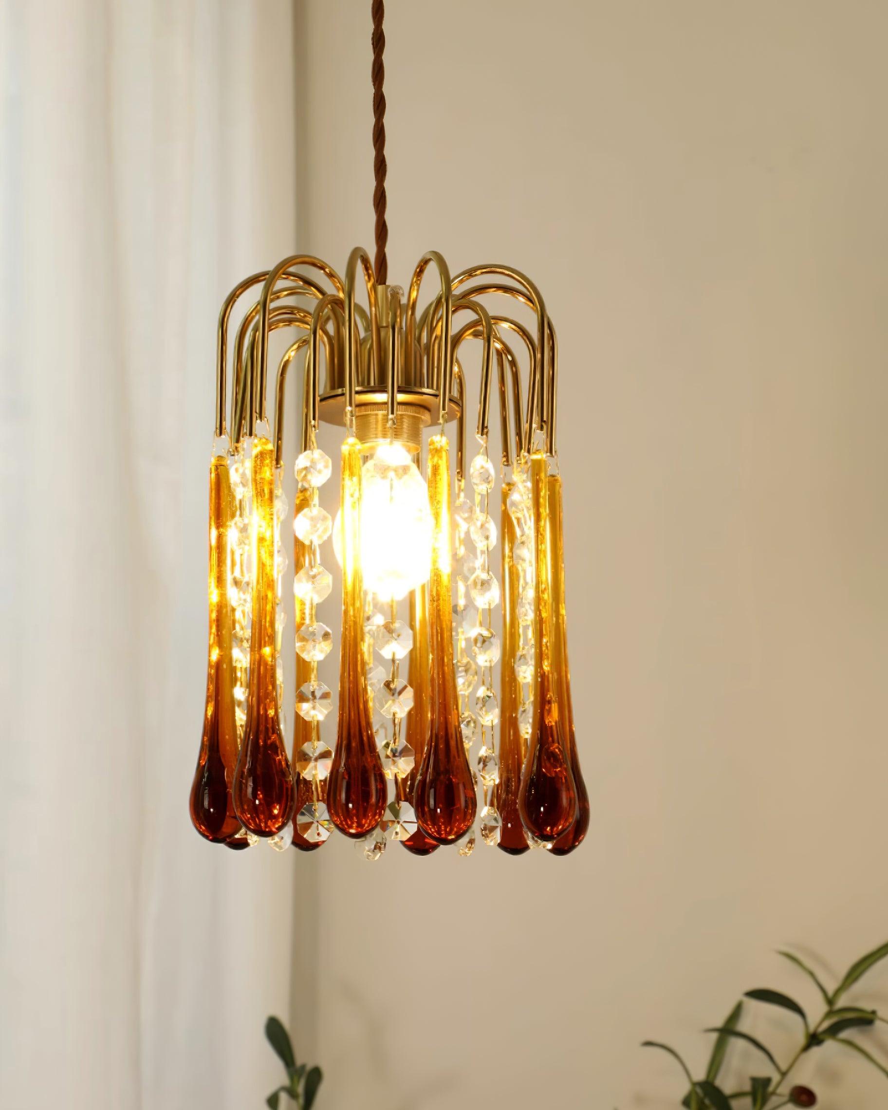 Murano Suspension en Cristal à Niveaux Cascade