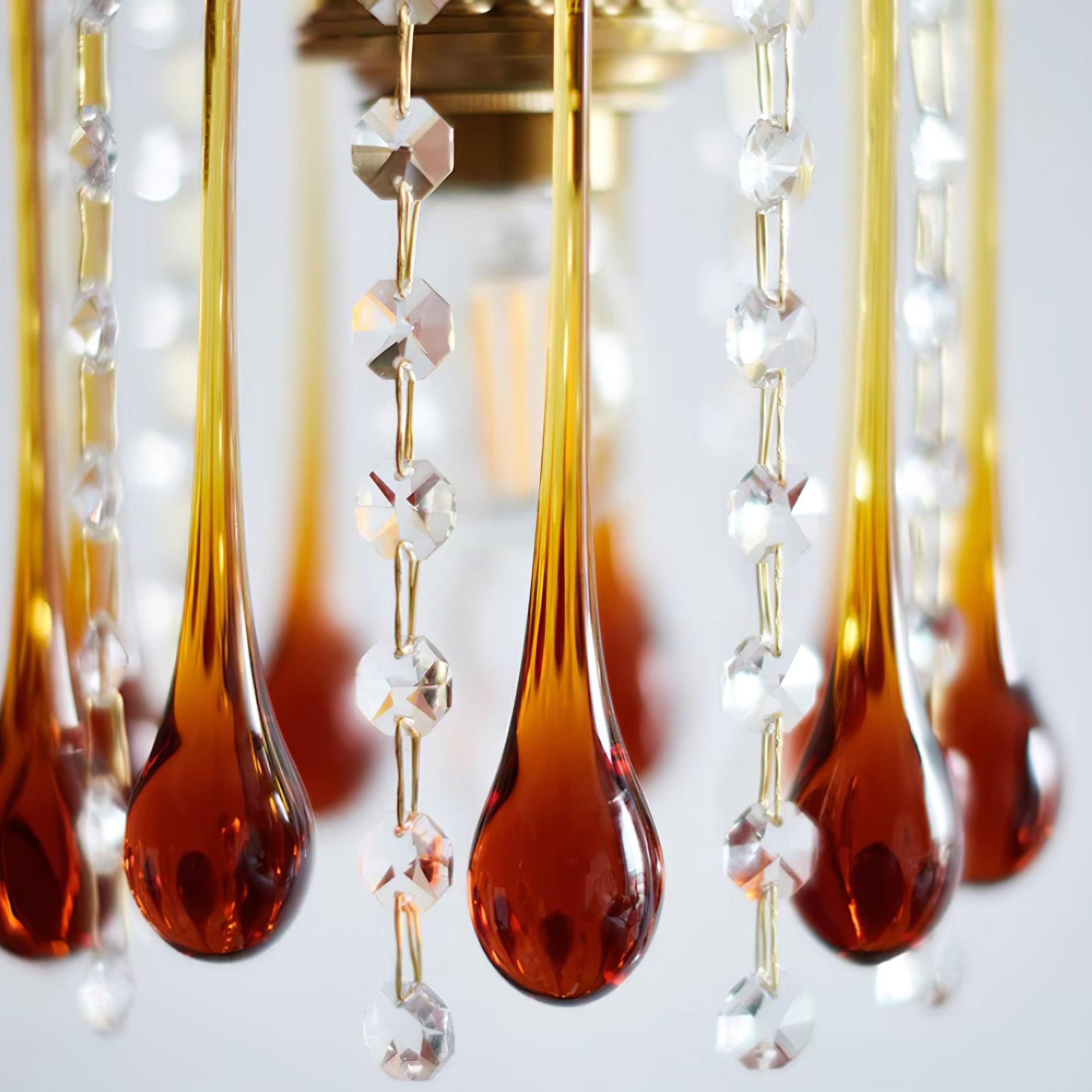 Murano Suspension en Cristal à Niveaux Cascade