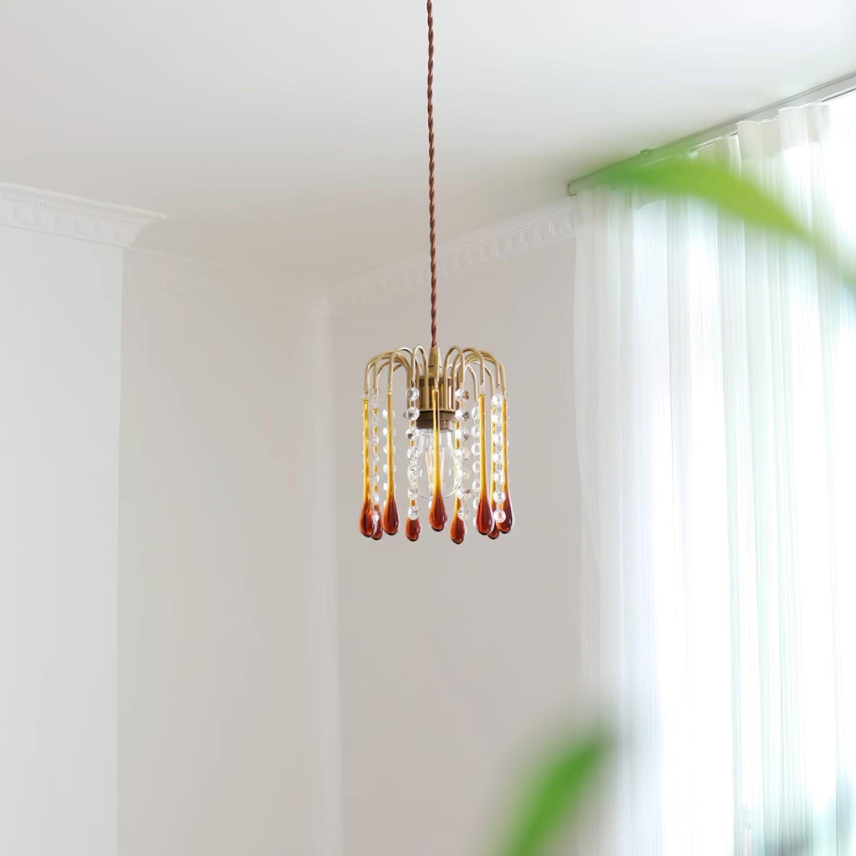 Murano Suspension en Cristal à Niveaux Cascade