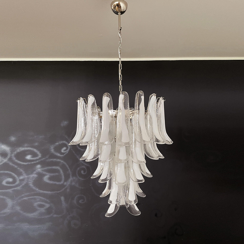 Alsorisra Lustre Postmoderne de Luxe en Verre Pétale