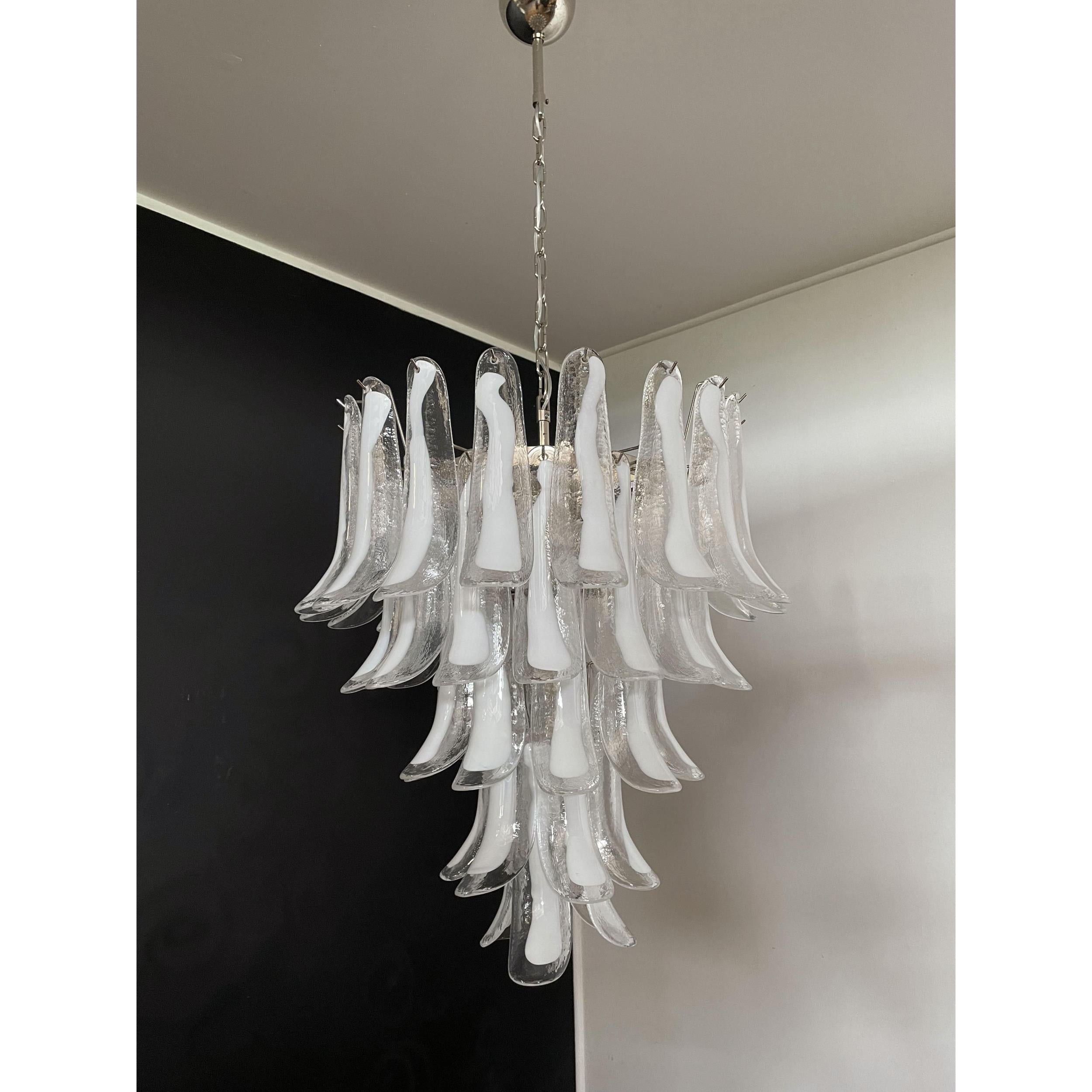 Alsorisra Lustre Postmoderne de Luxe en Verre Pétale