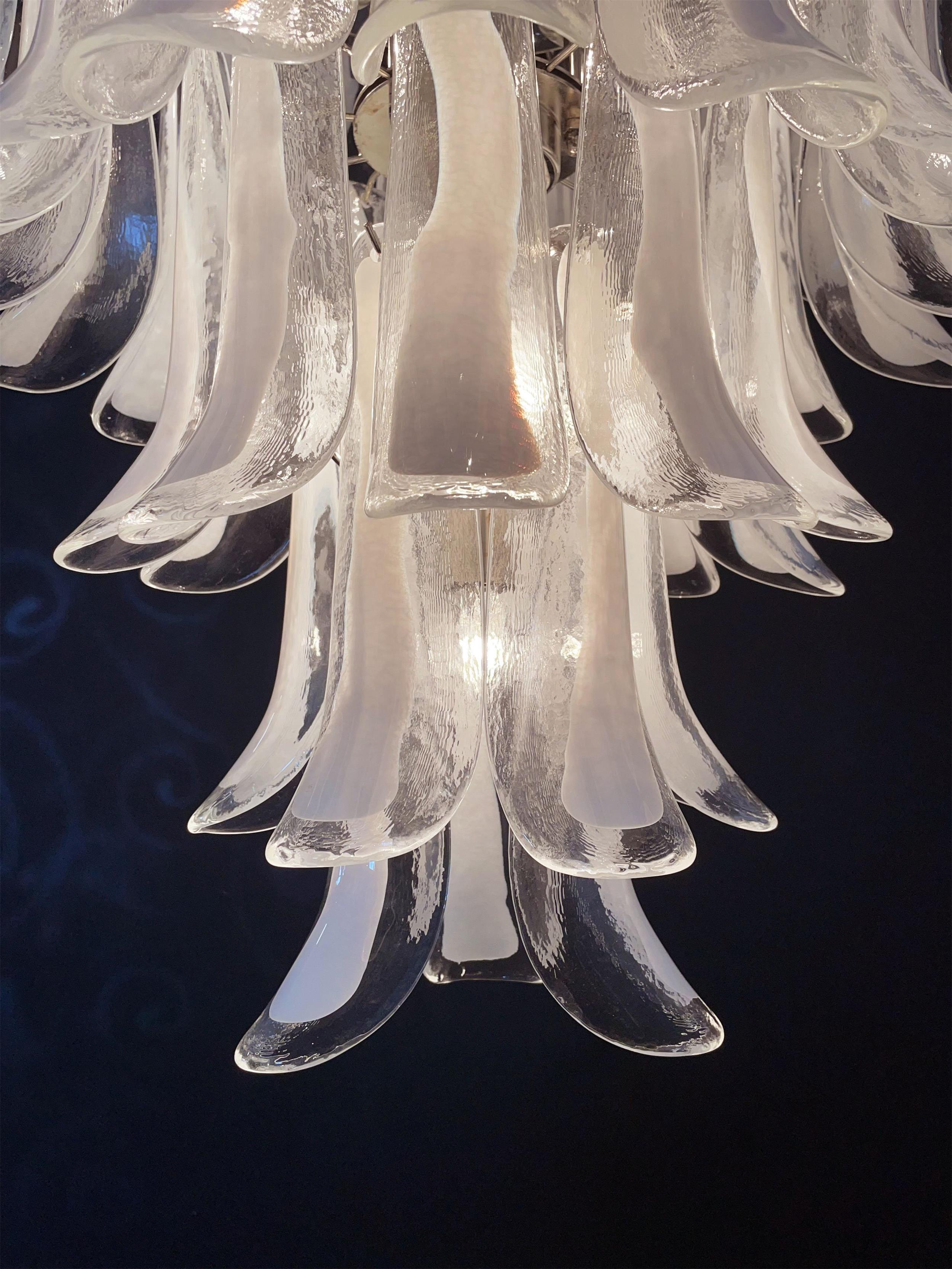 Alsorisra Lustre Postmoderne de Luxe en Verre Pétale