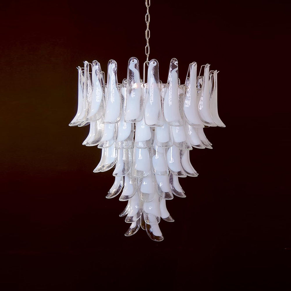 Alsorisra Lustre Postmoderne de Luxe en Verre Pétale