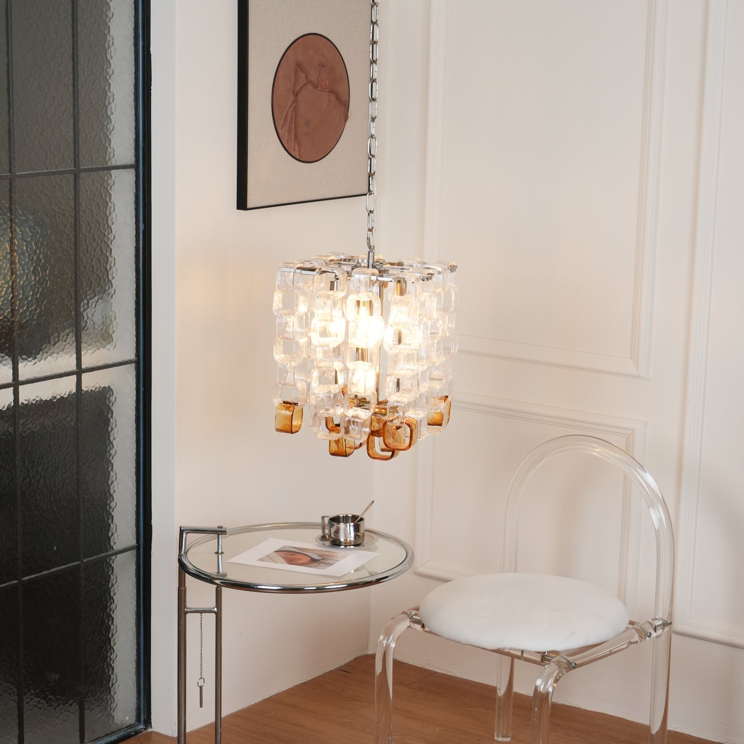 Aurora Lustre en Verre de Murano Géométrique