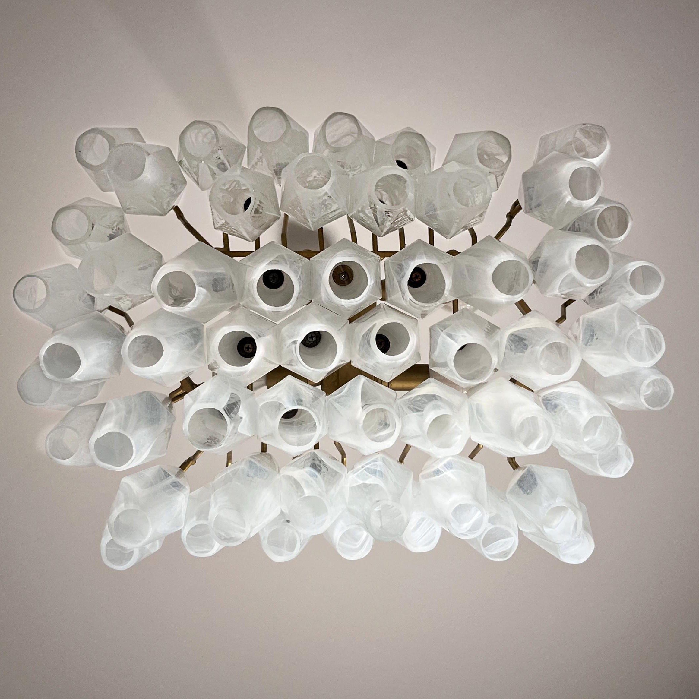Ardoriel Lustre Postmoderne de Luxe Poliedri en Albâtre
