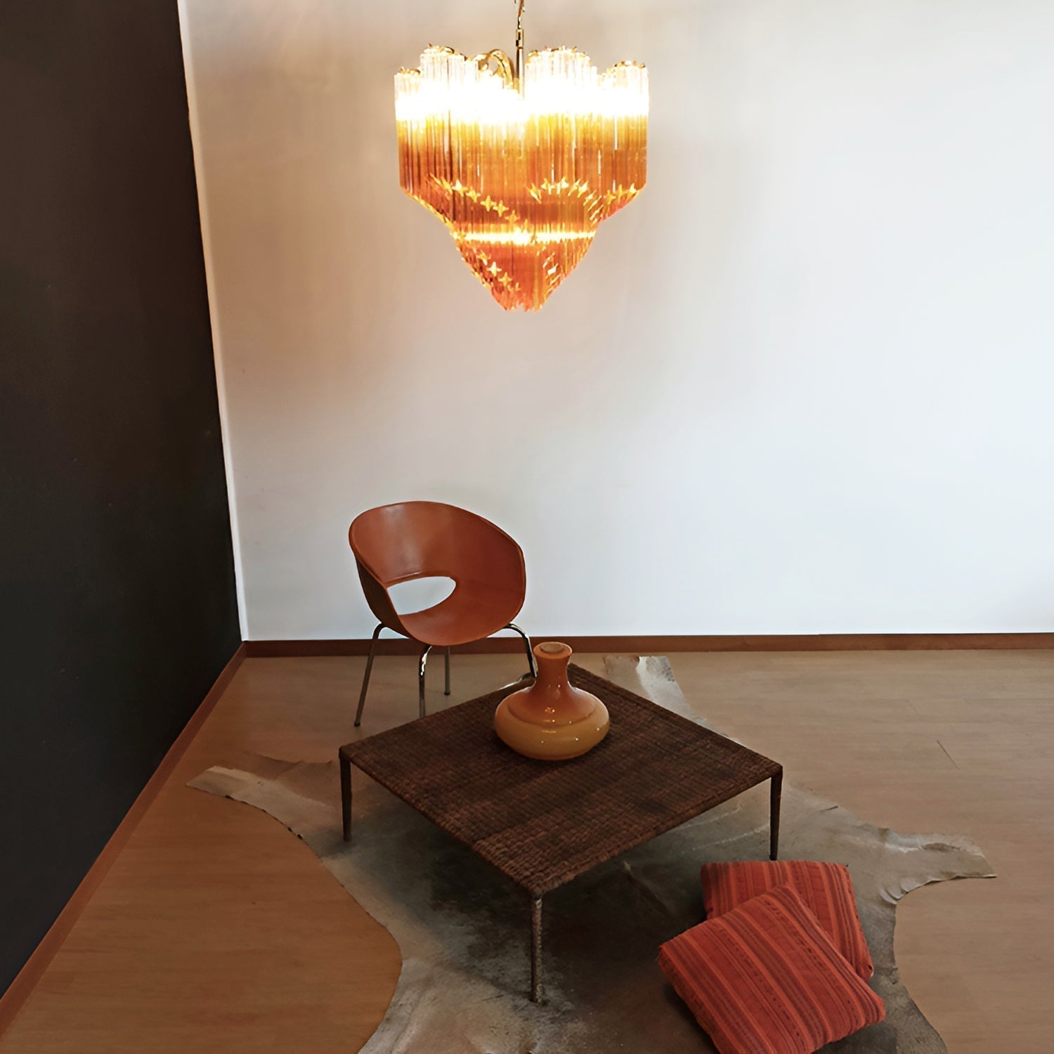 Evmararae Lustre en verre dégradé