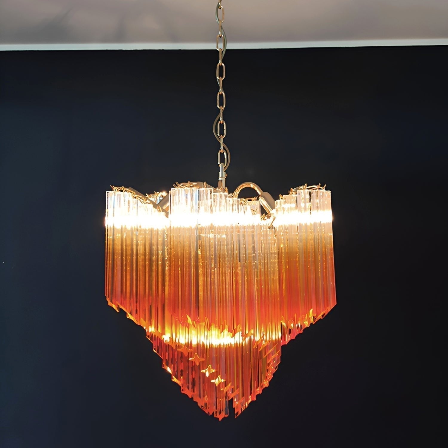 Evmararae Lustre en verre dégradé