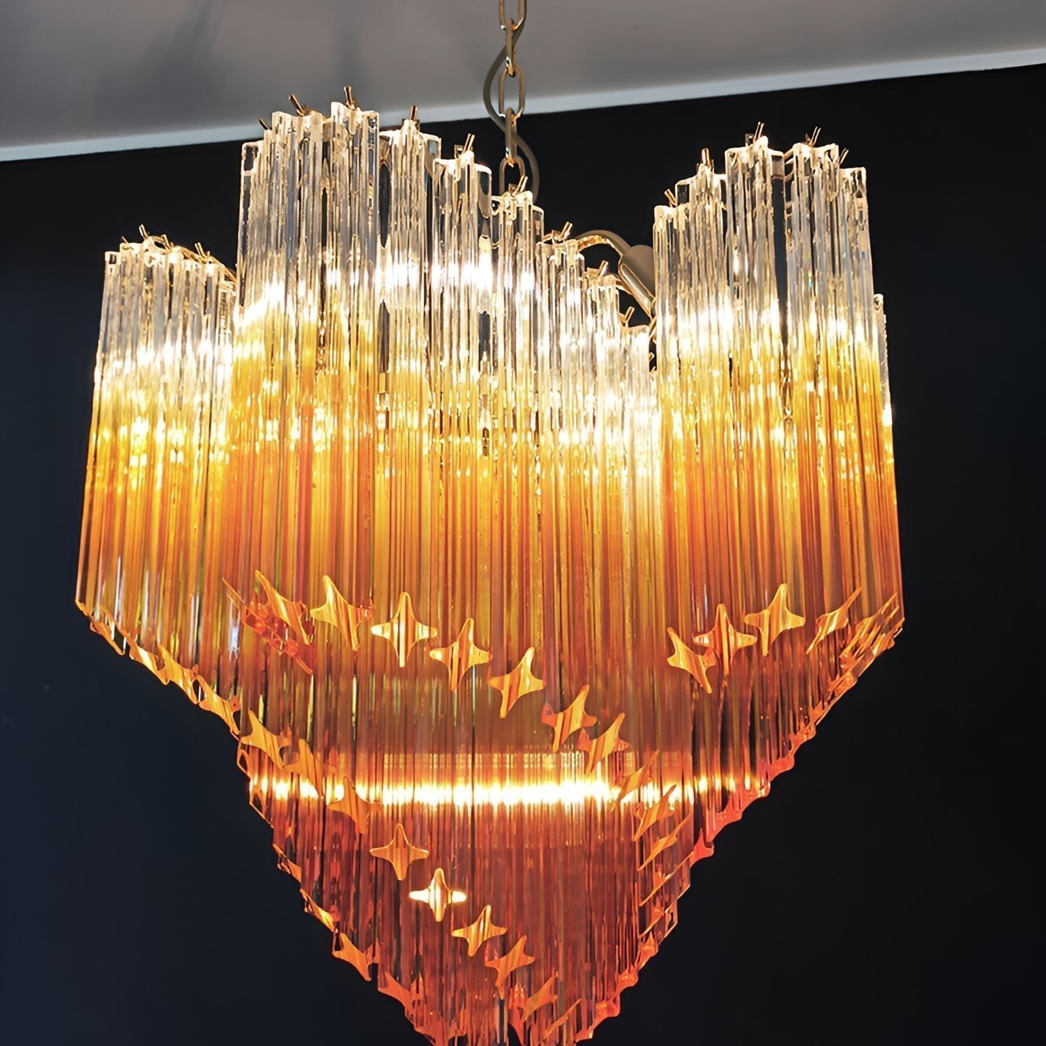 Evmararae Lustre en verre dégradé