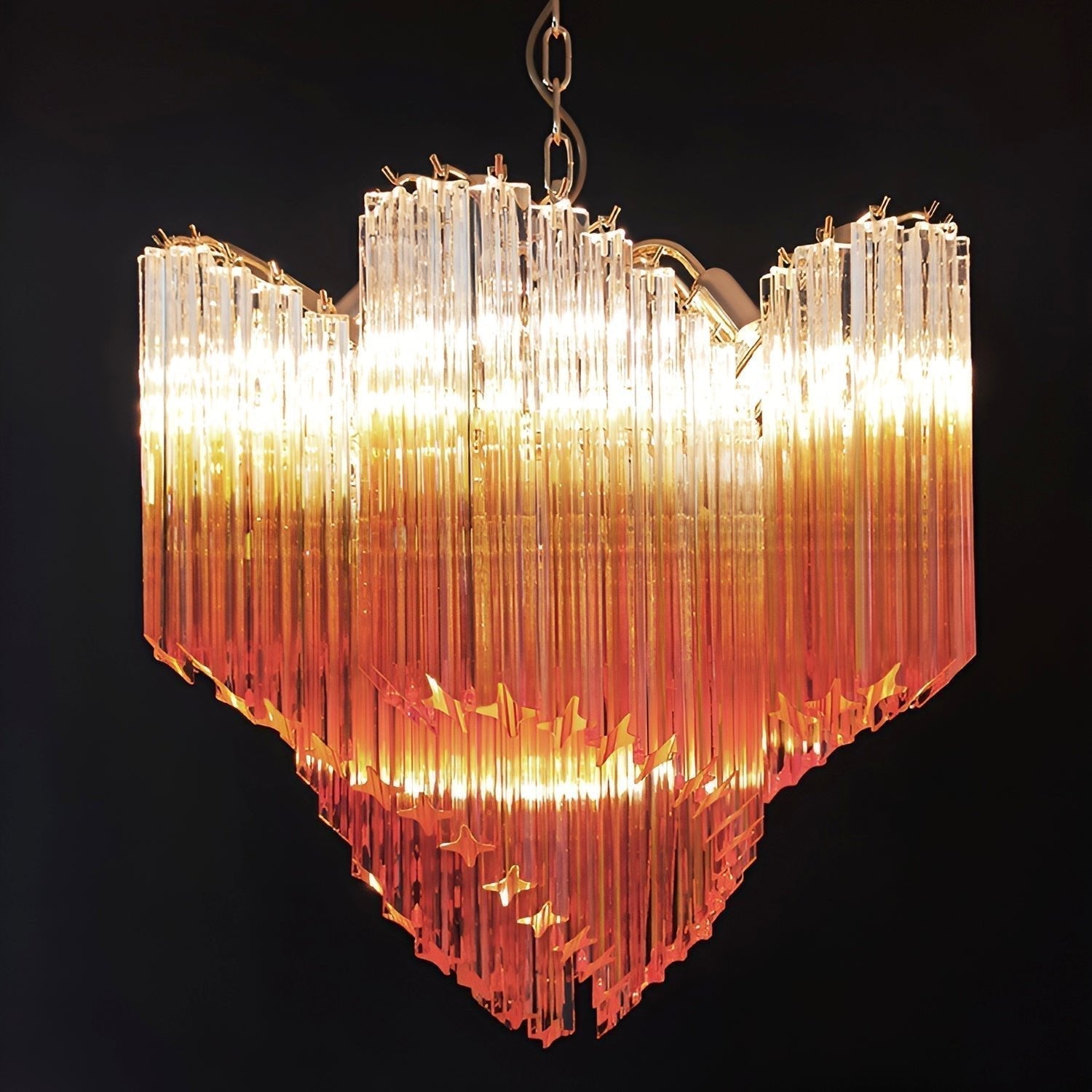 Evmararae Lustre en verre dégradé