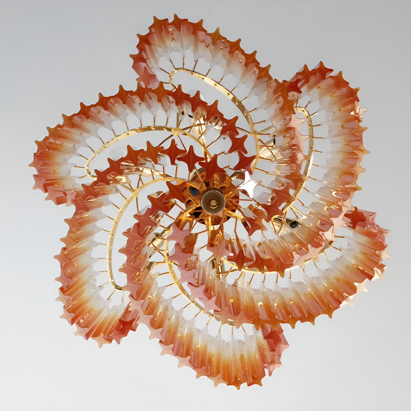 Evmararae Lustre en verre dégradé