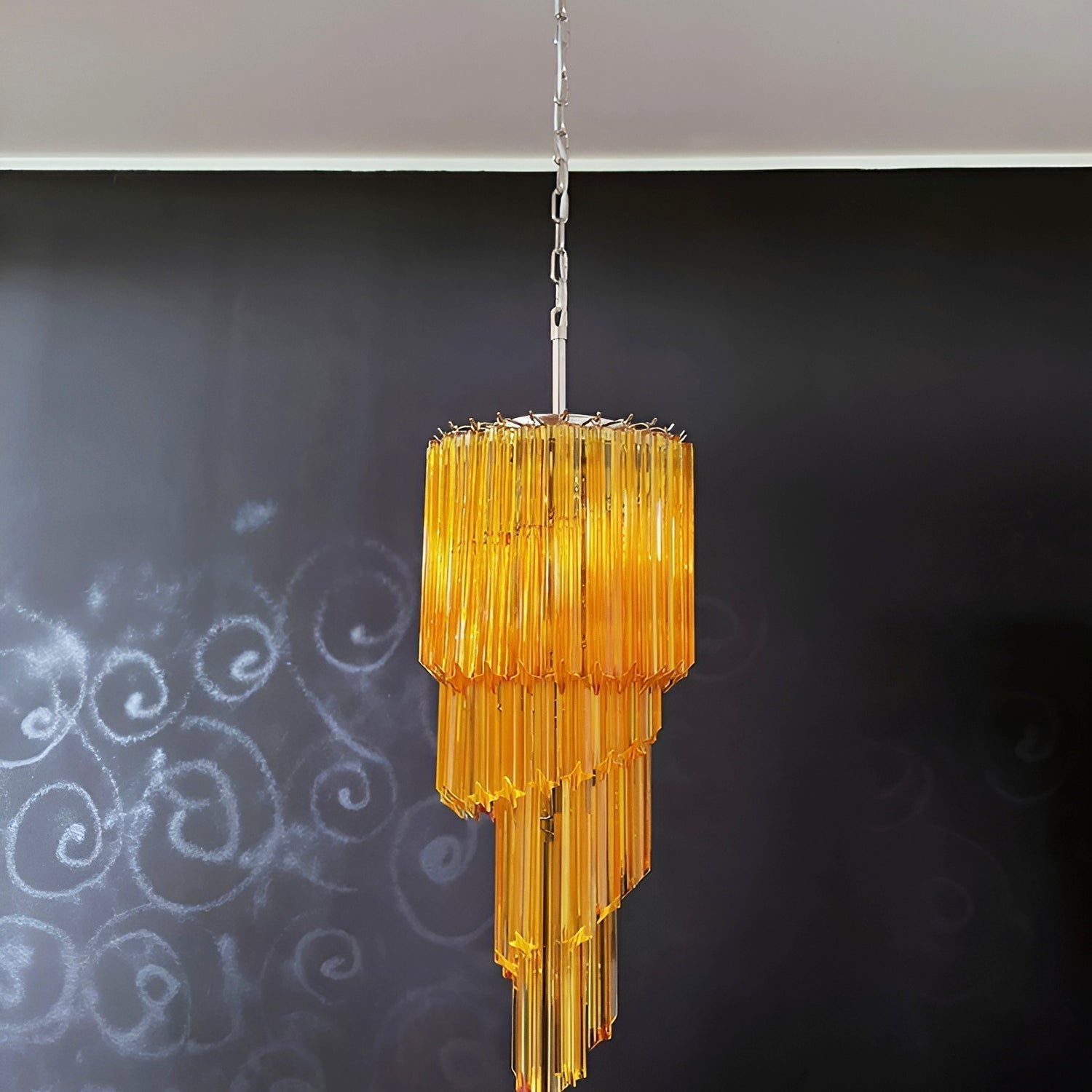 Aurora Lustre Spiral Prism Rose Superposé