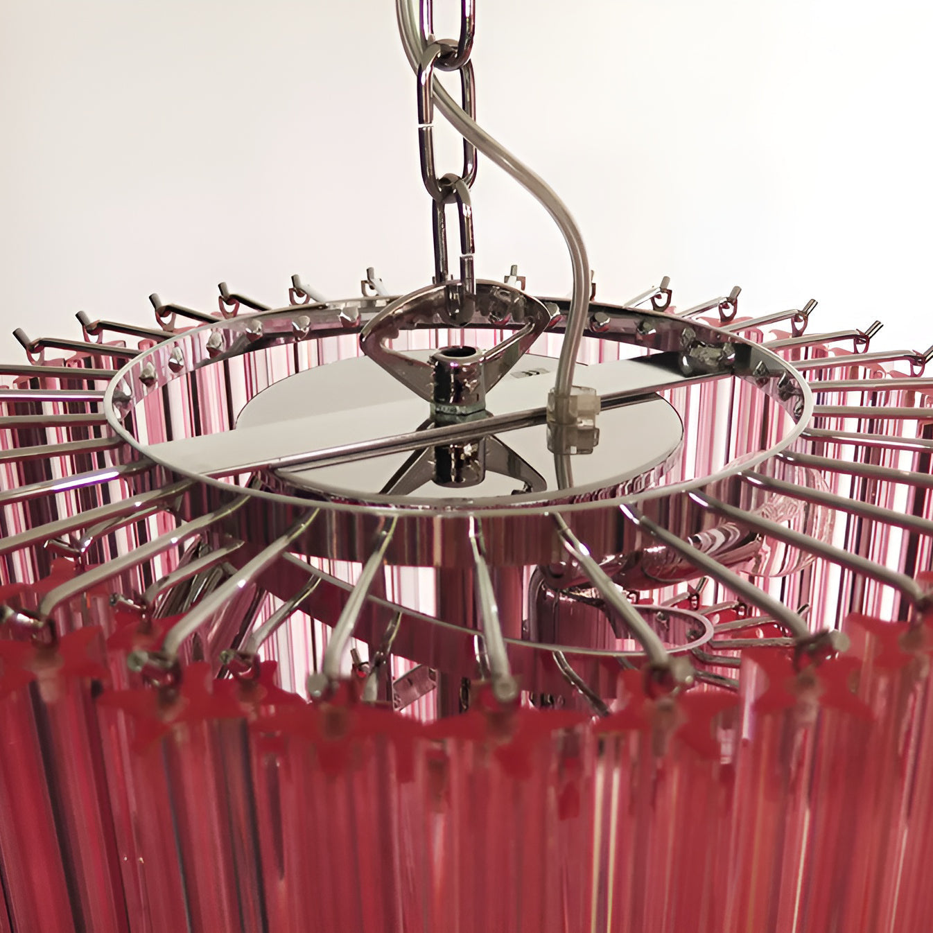 Aurora Lustre Spiral Prism Rose Superposé