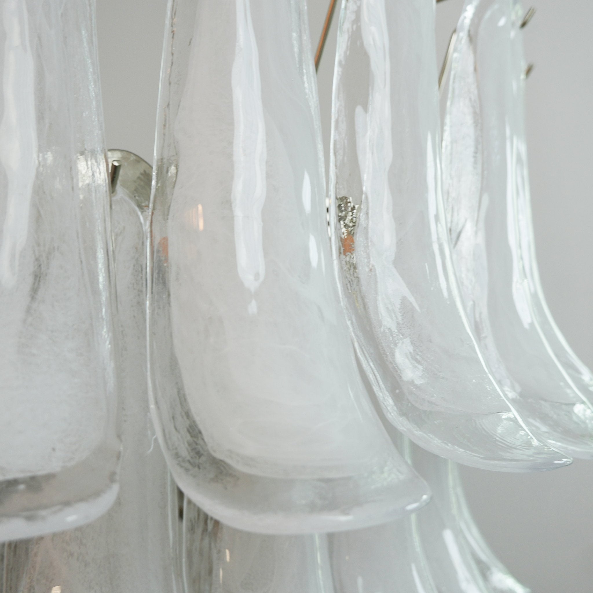 Aurora Lustre Pétales en Verre de Murano Vintage